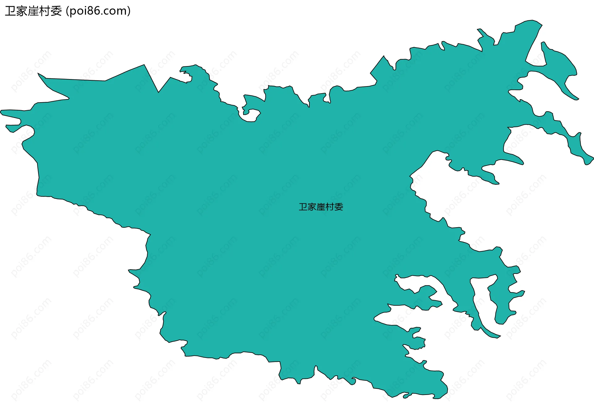 卫家崖村委边界地图