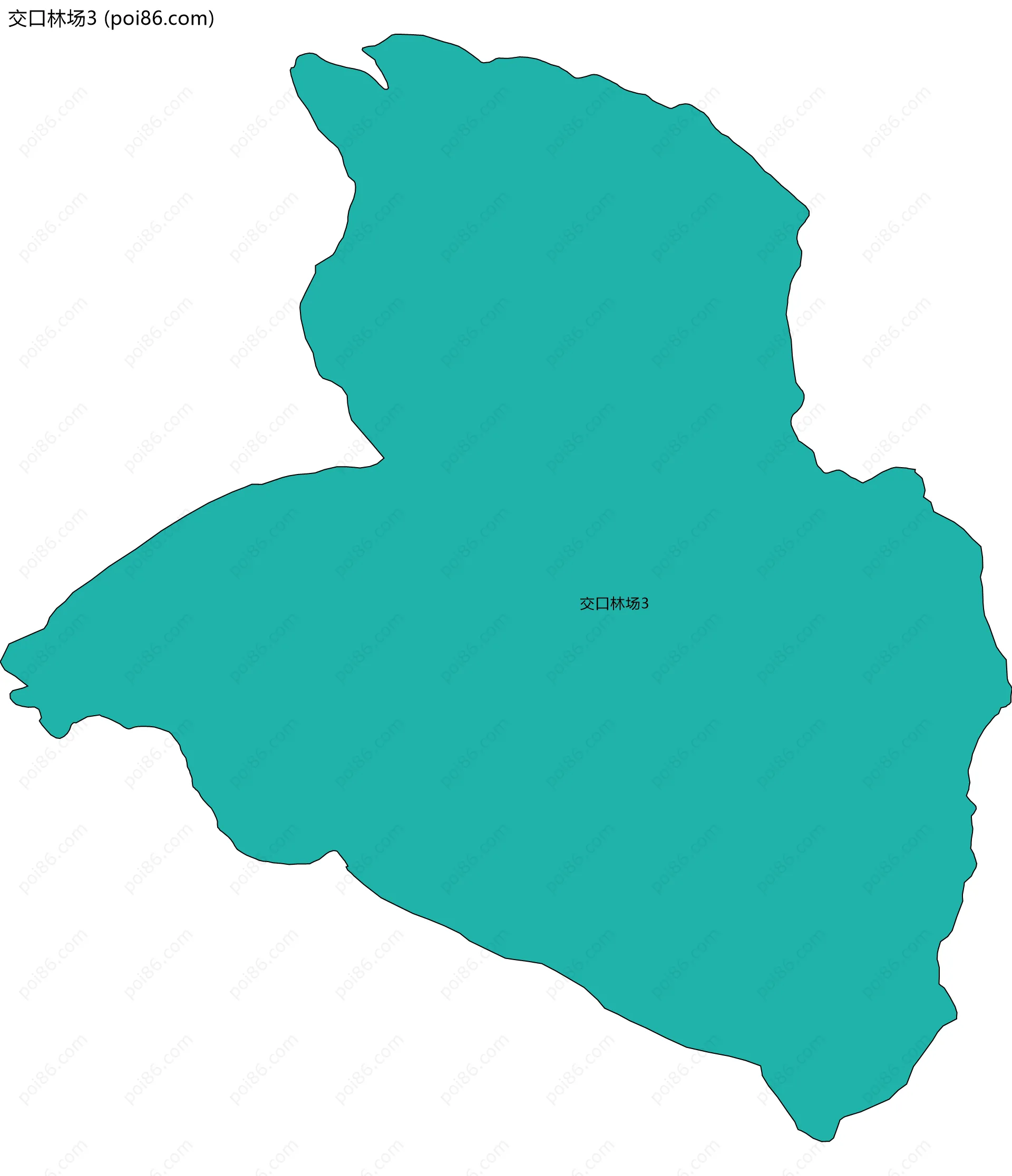 交口林场3边界地图