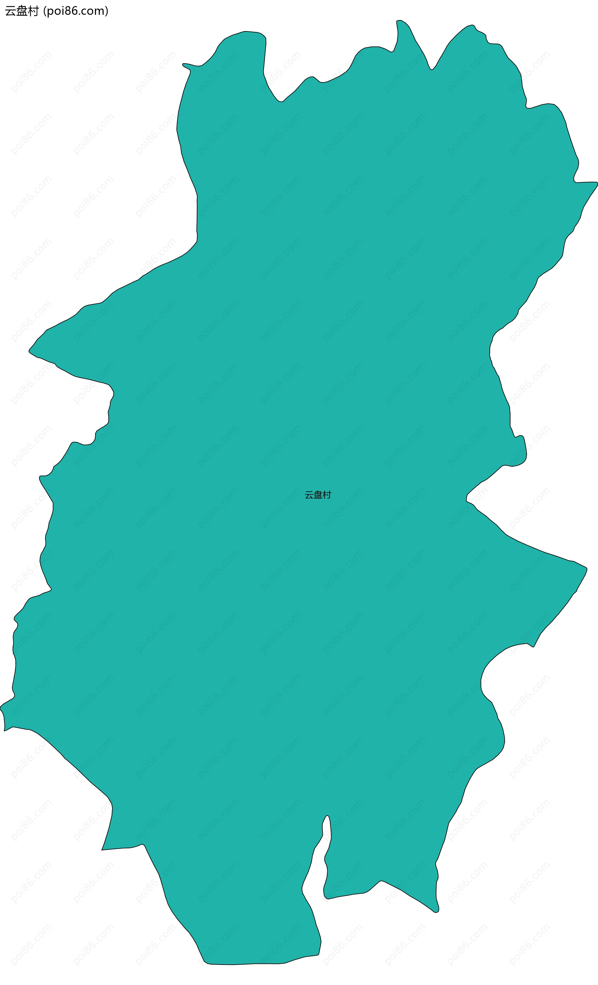 云盘村边界地图