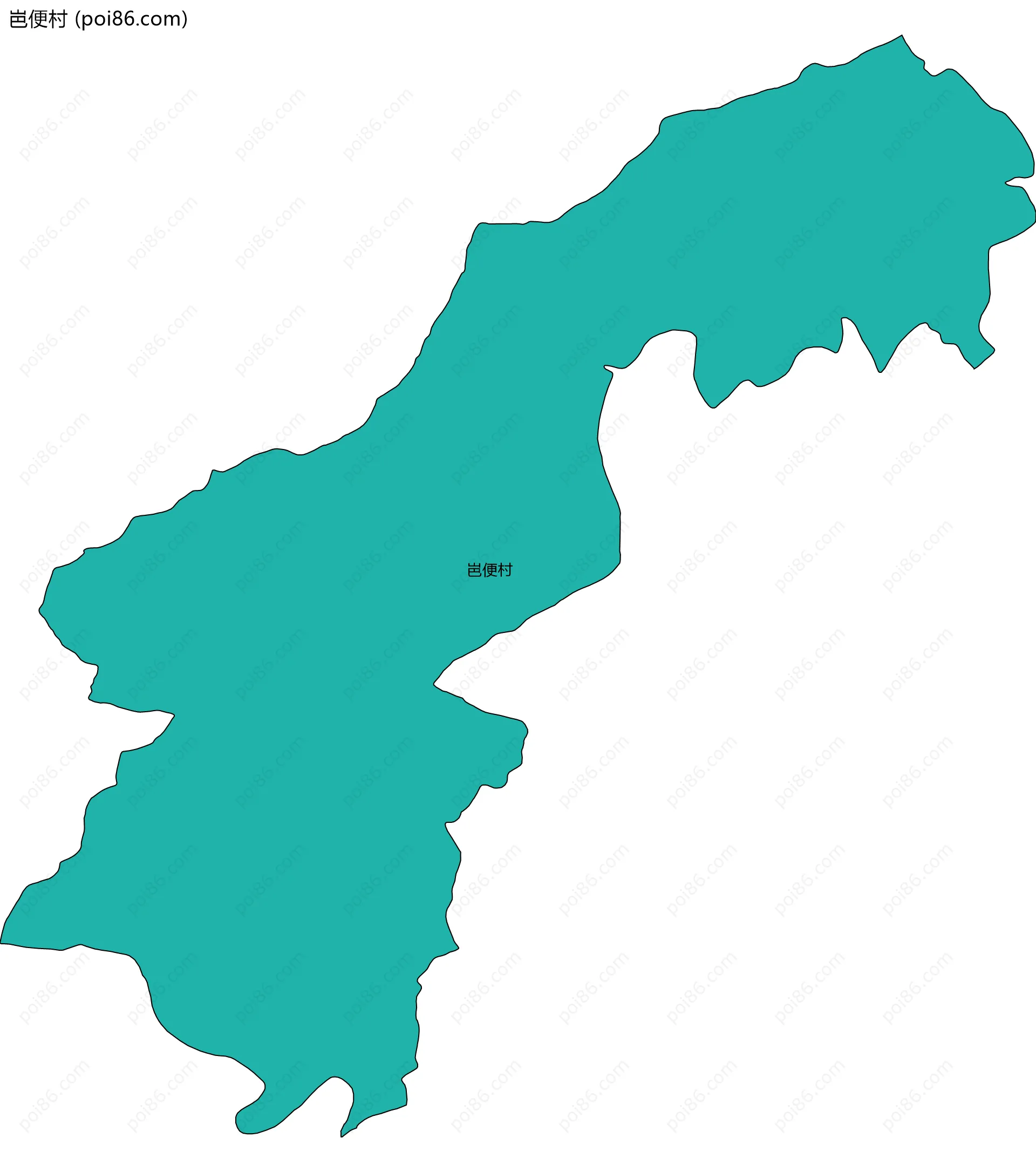 岜便村边界地图