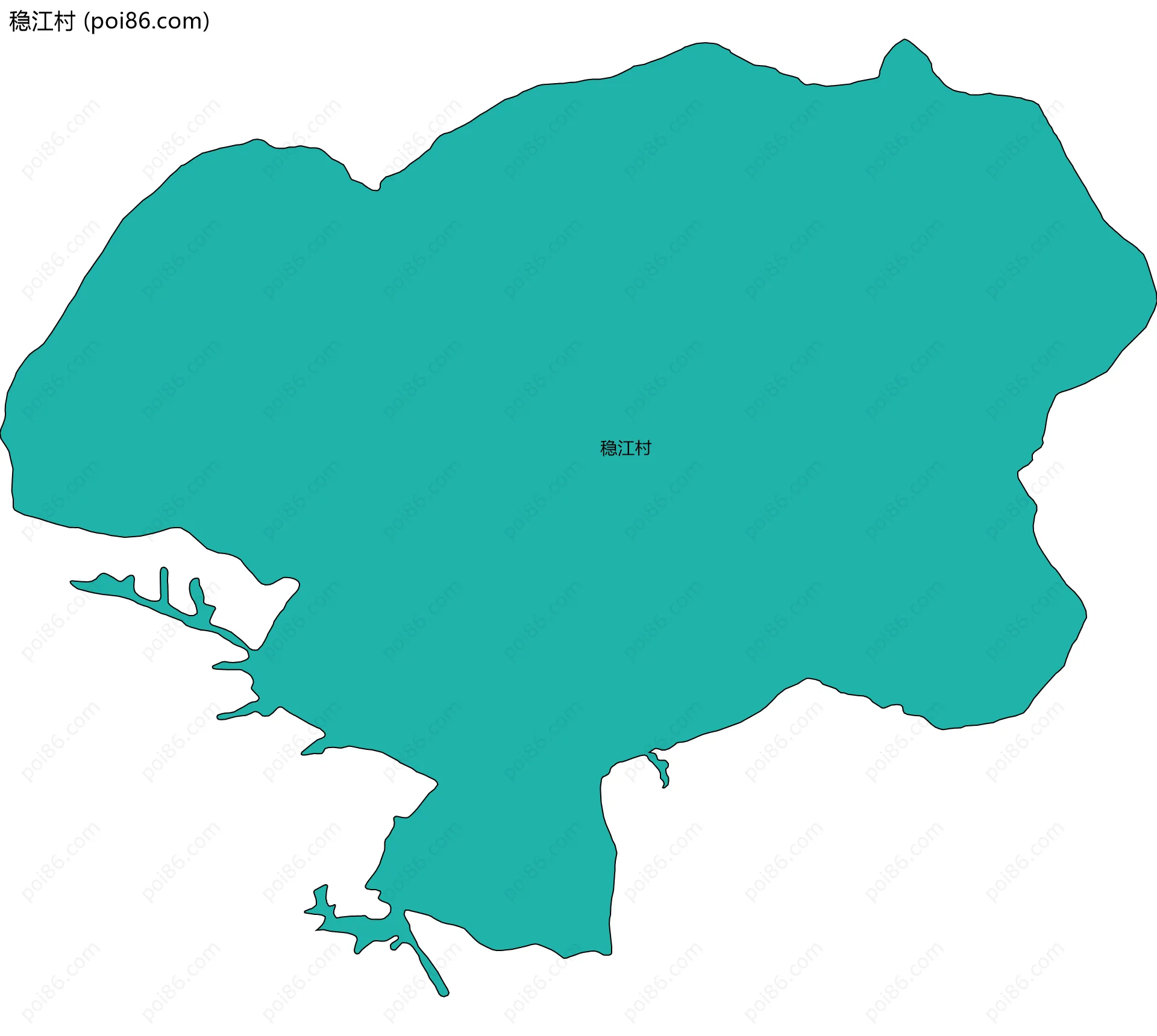 稳江村边界地图