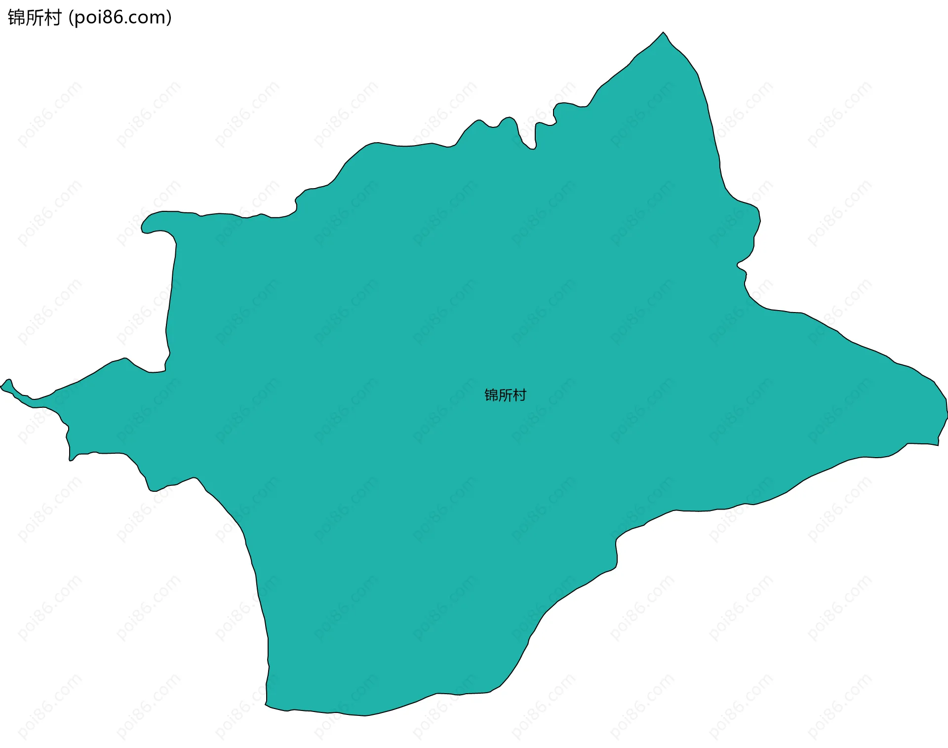 锦所村边界地图