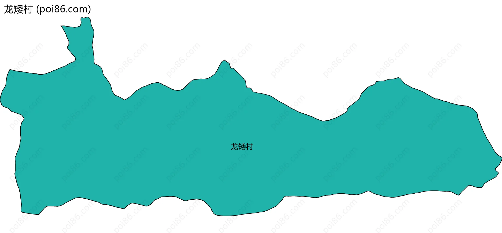 龙矮村边界地图