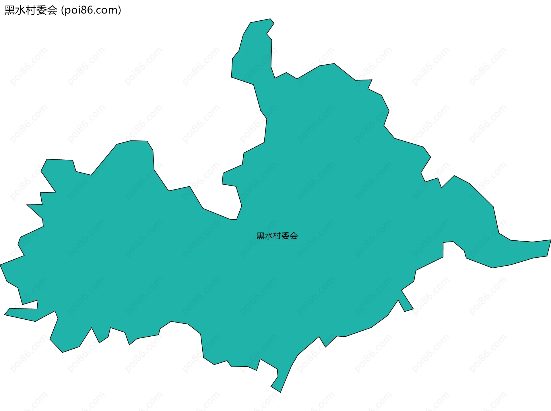 黑水村委会边界地图