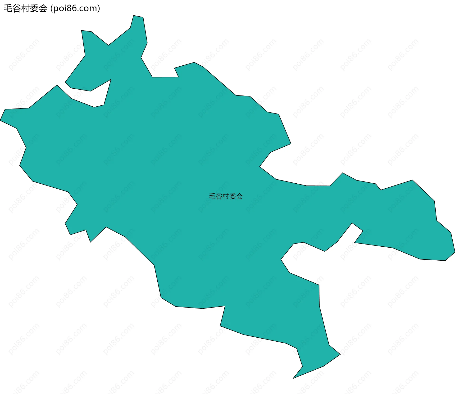 毛谷村委会边界地图