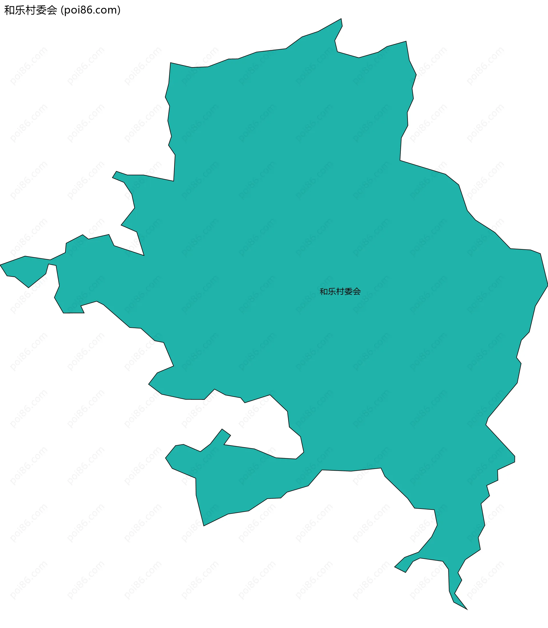 和乐村委会边界地图