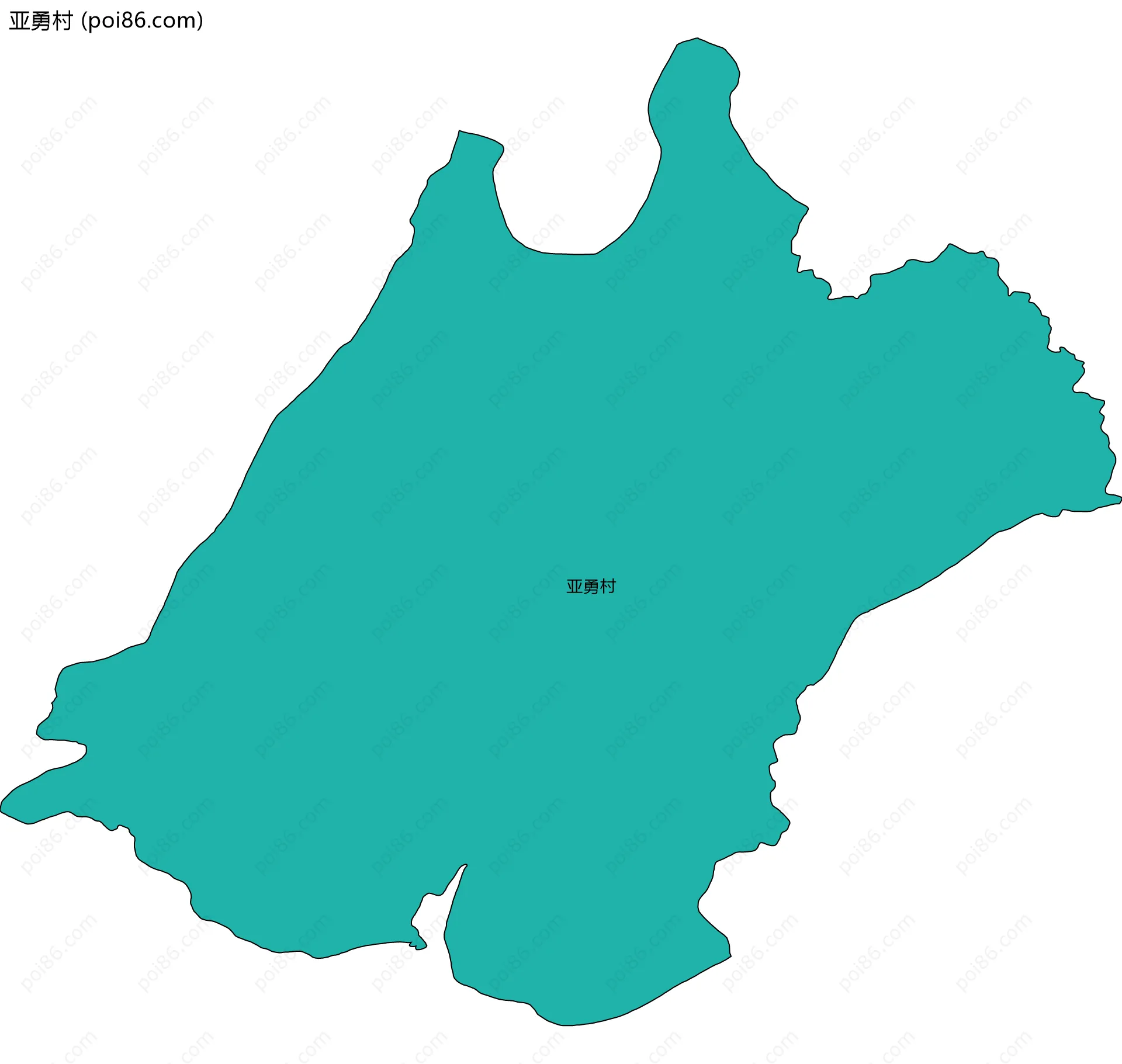 亚勇村边界地图