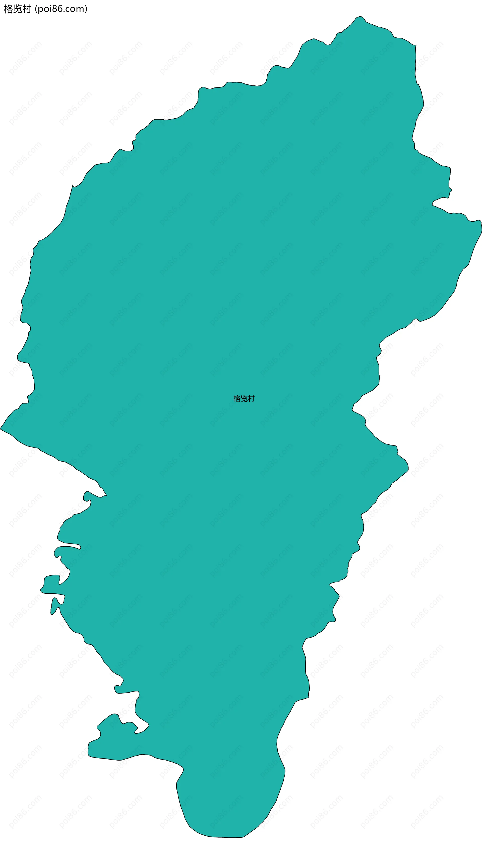 格览村边界地图
