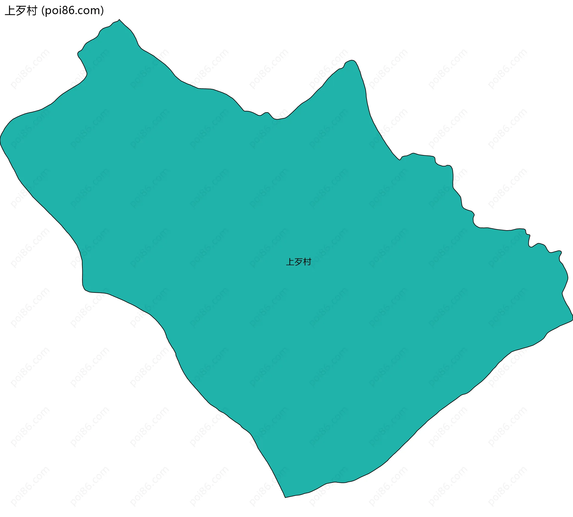 上歹村边界地图