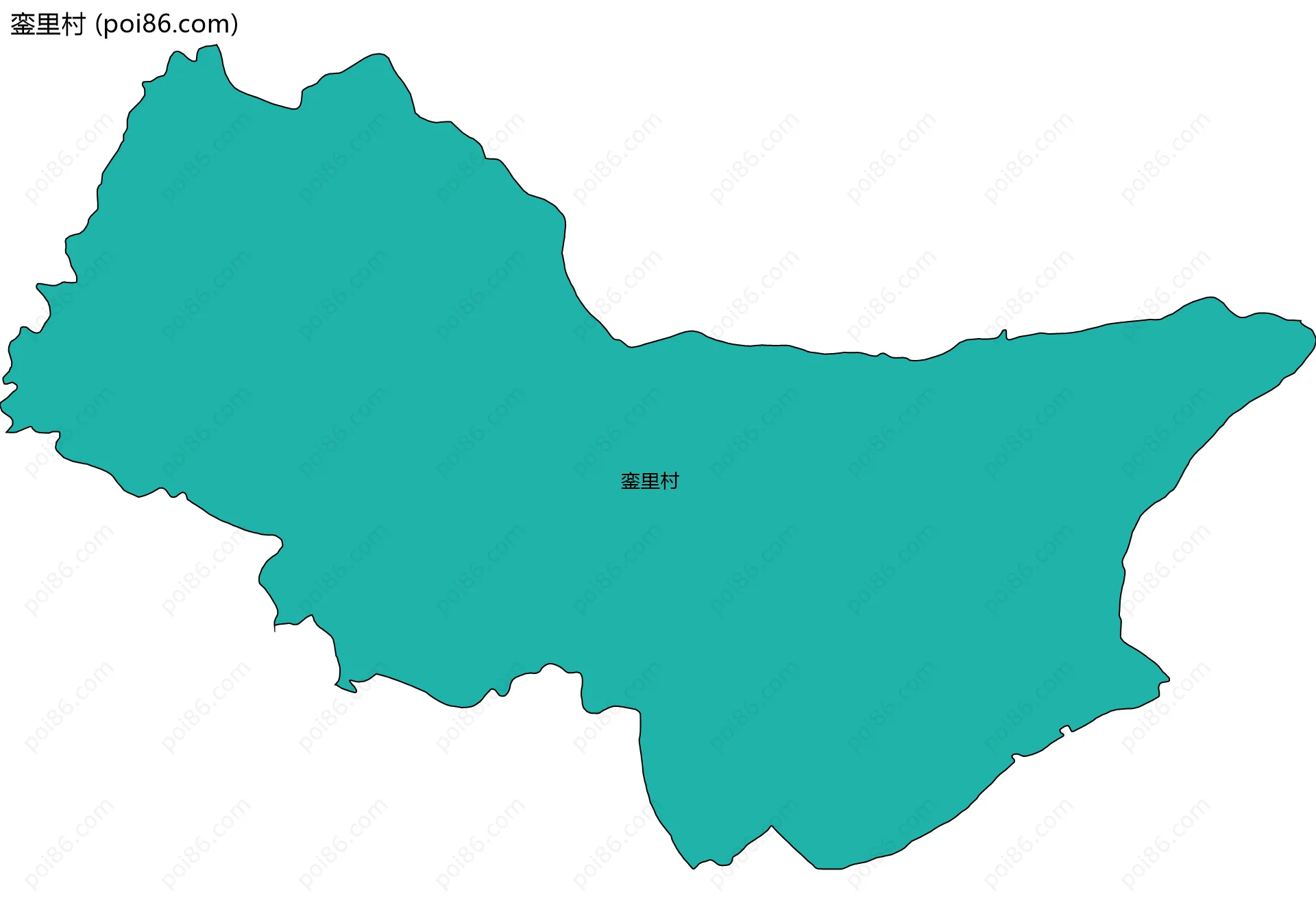 銮里村边界地图