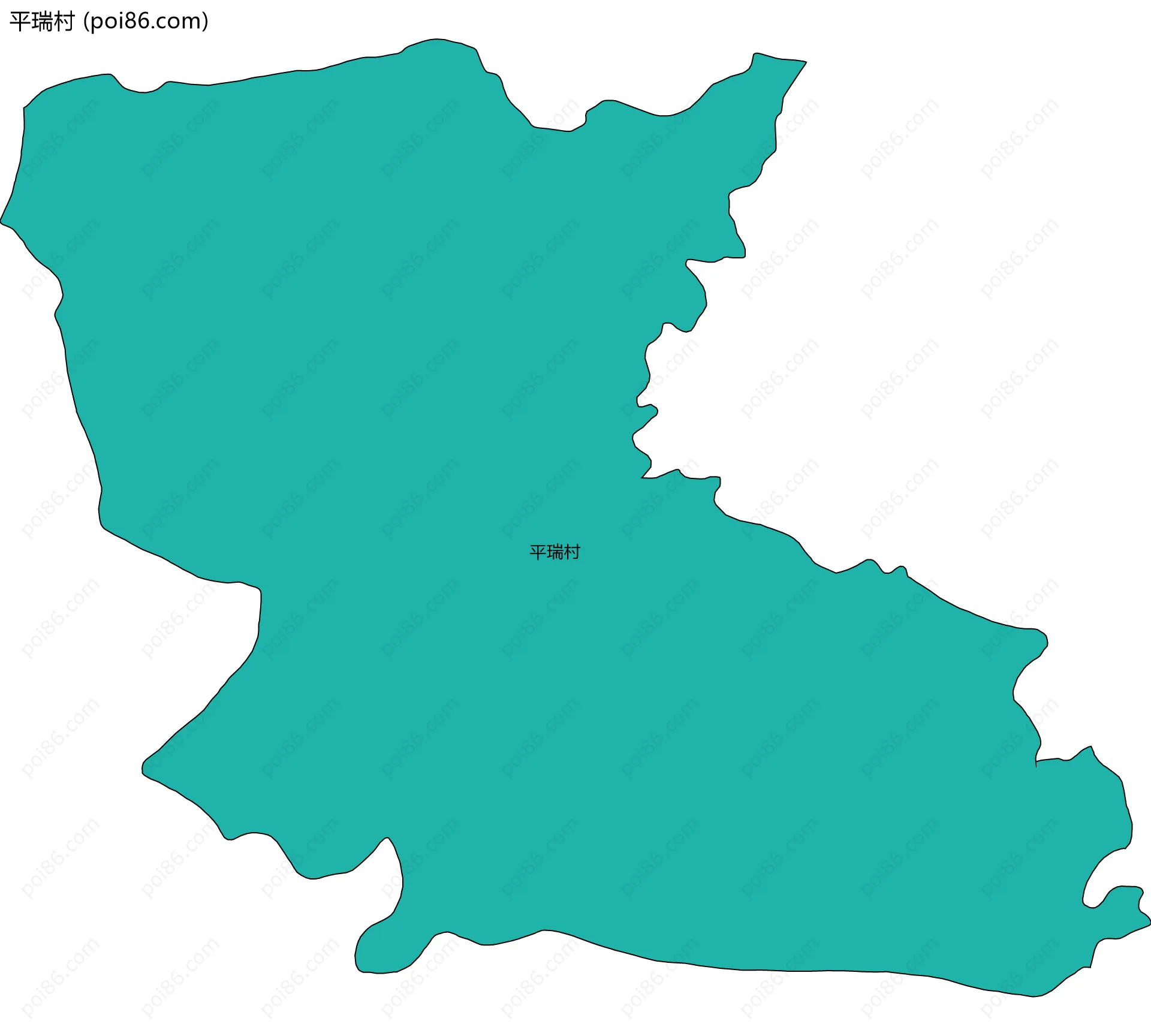 平瑞村边界地图