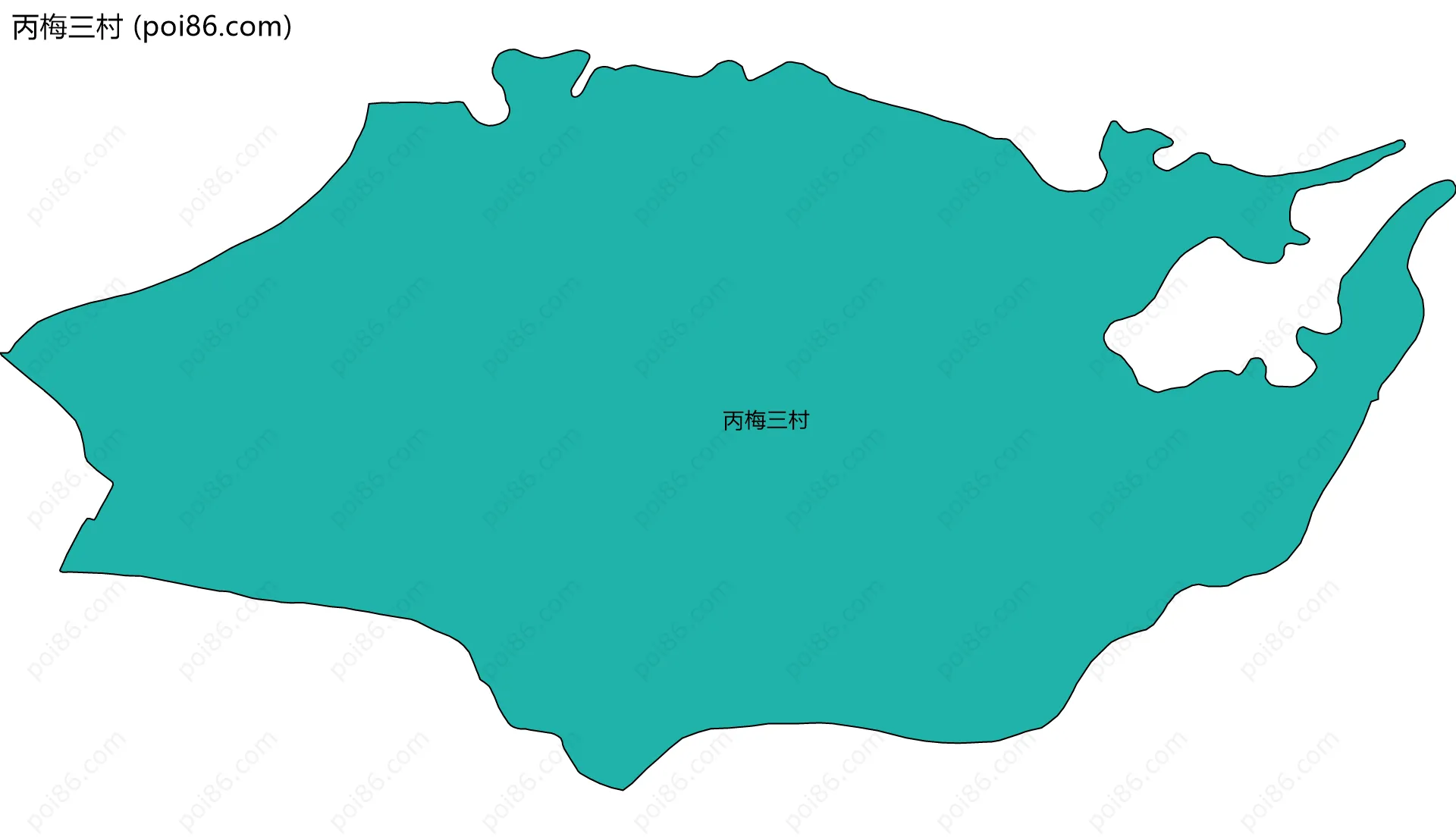 丙梅三村边界地图