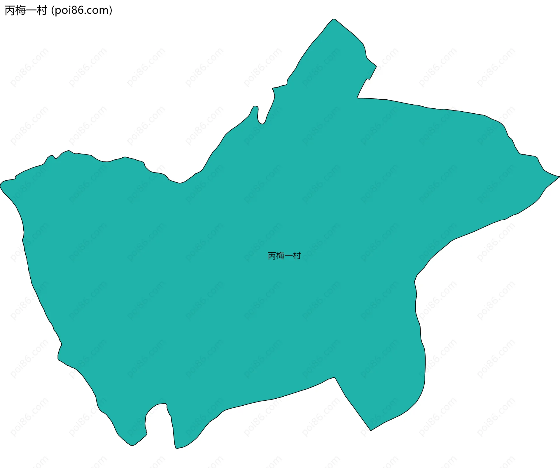 丙梅一村边界地图