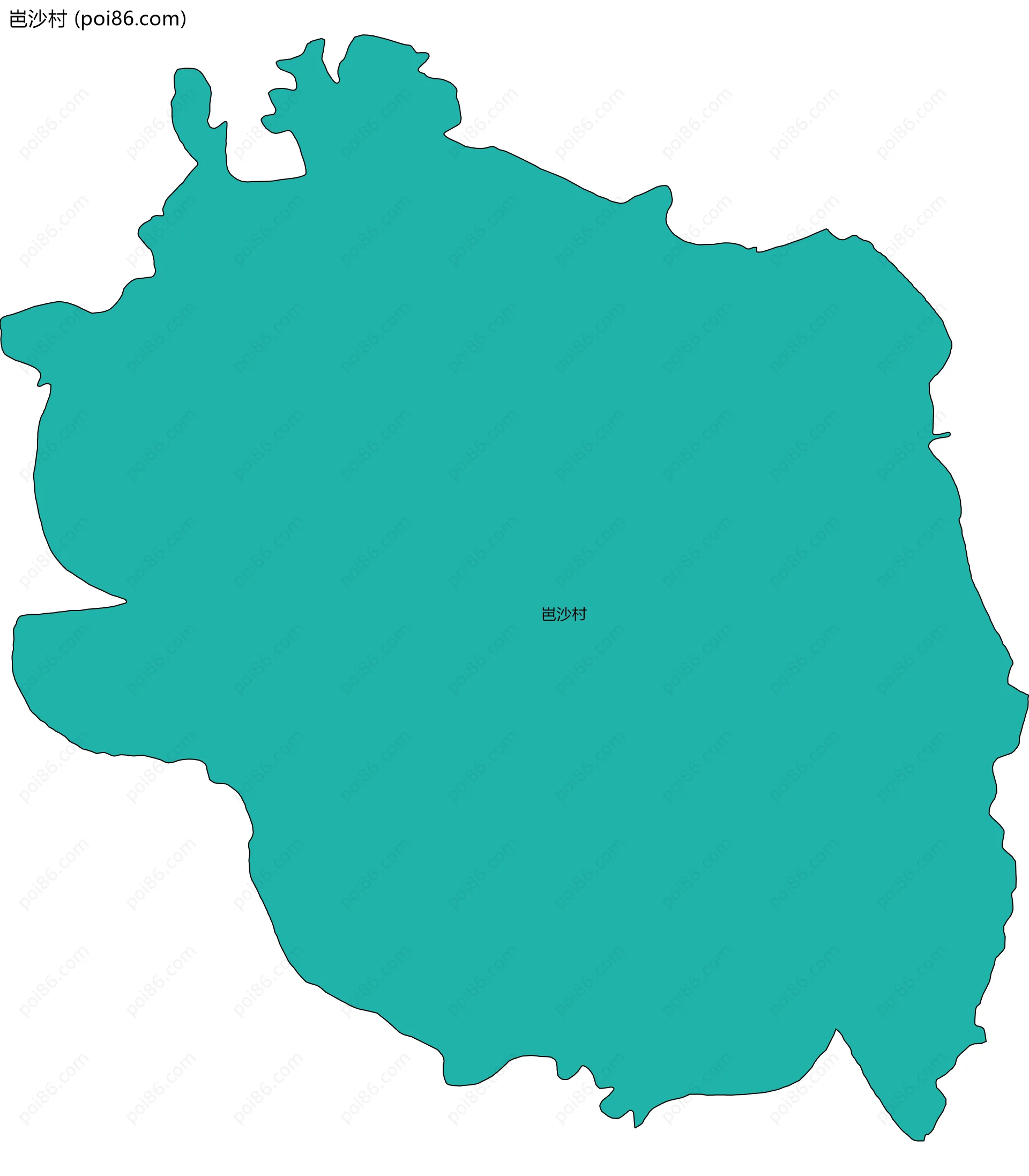 岜沙村边界地图