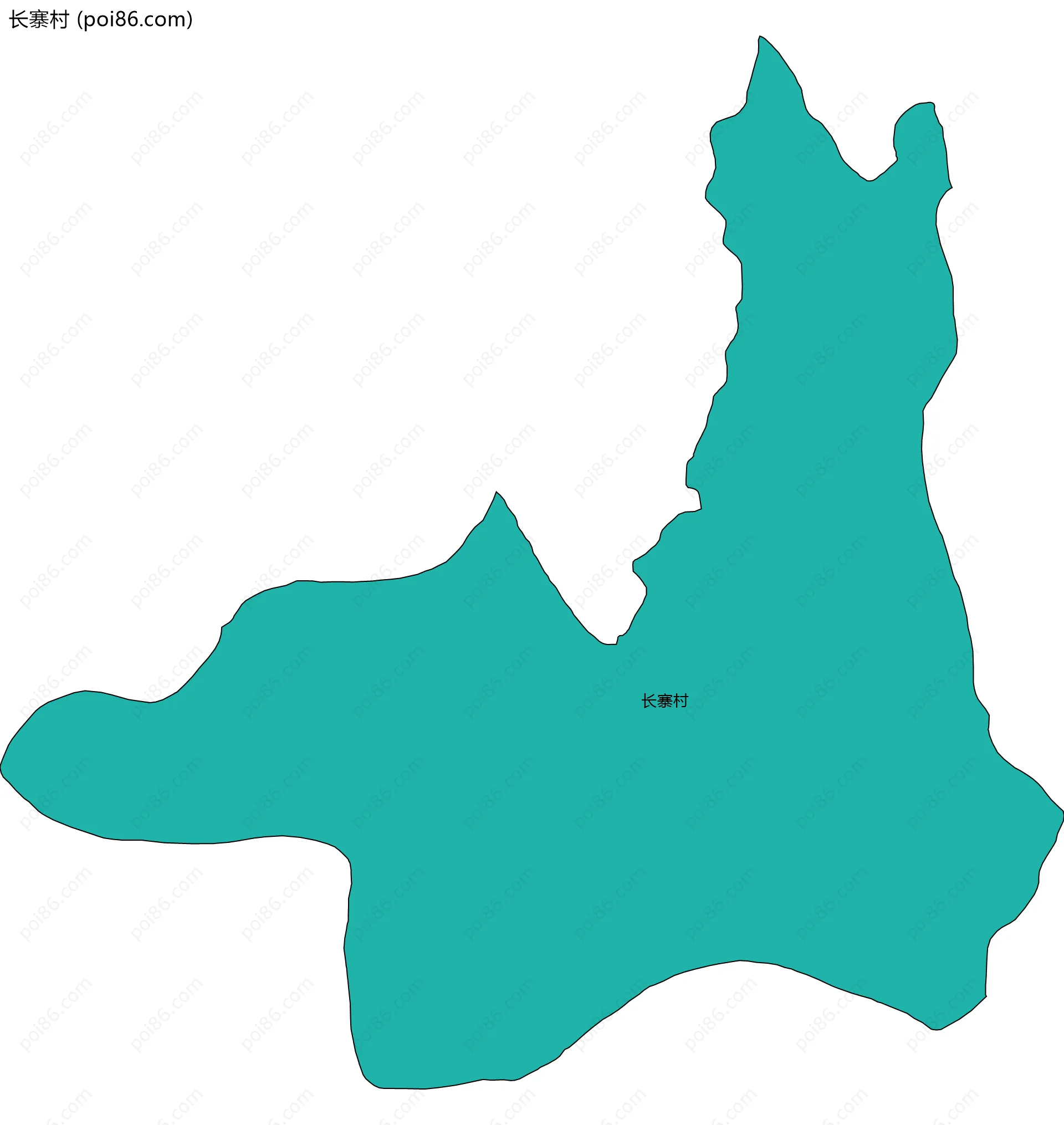 长寨村边界地图