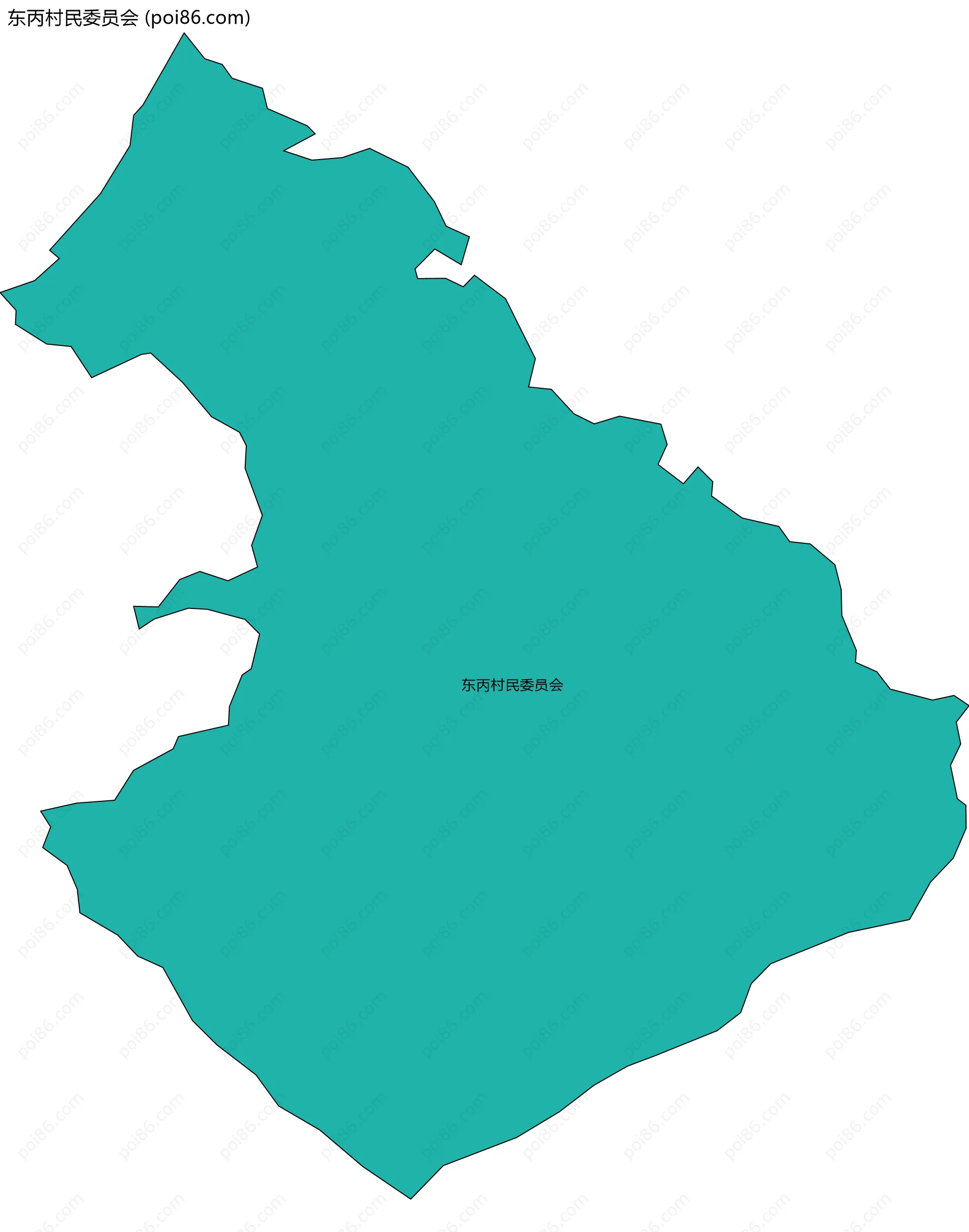 东丙村民委员会边界地图