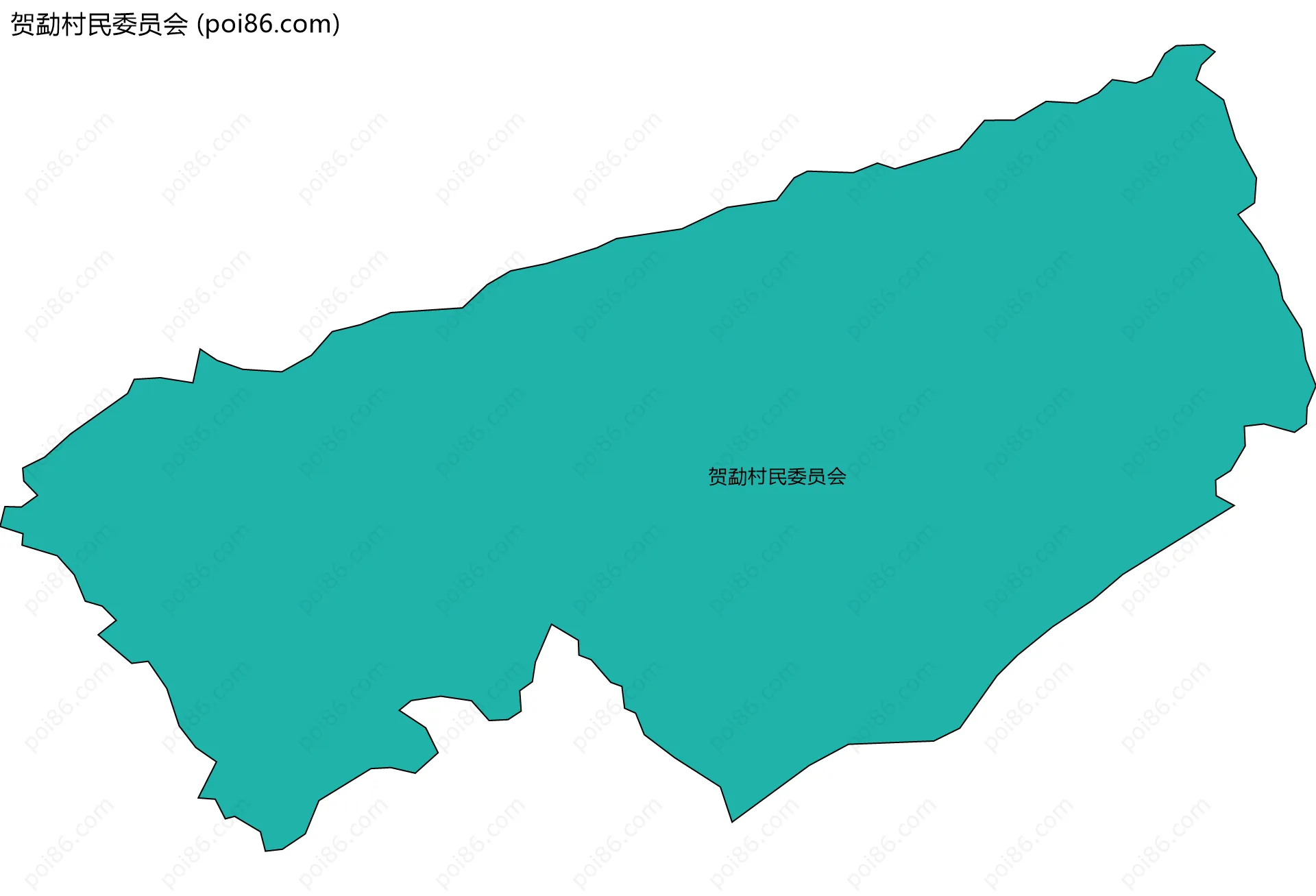 贺勐村民委员会边界地图