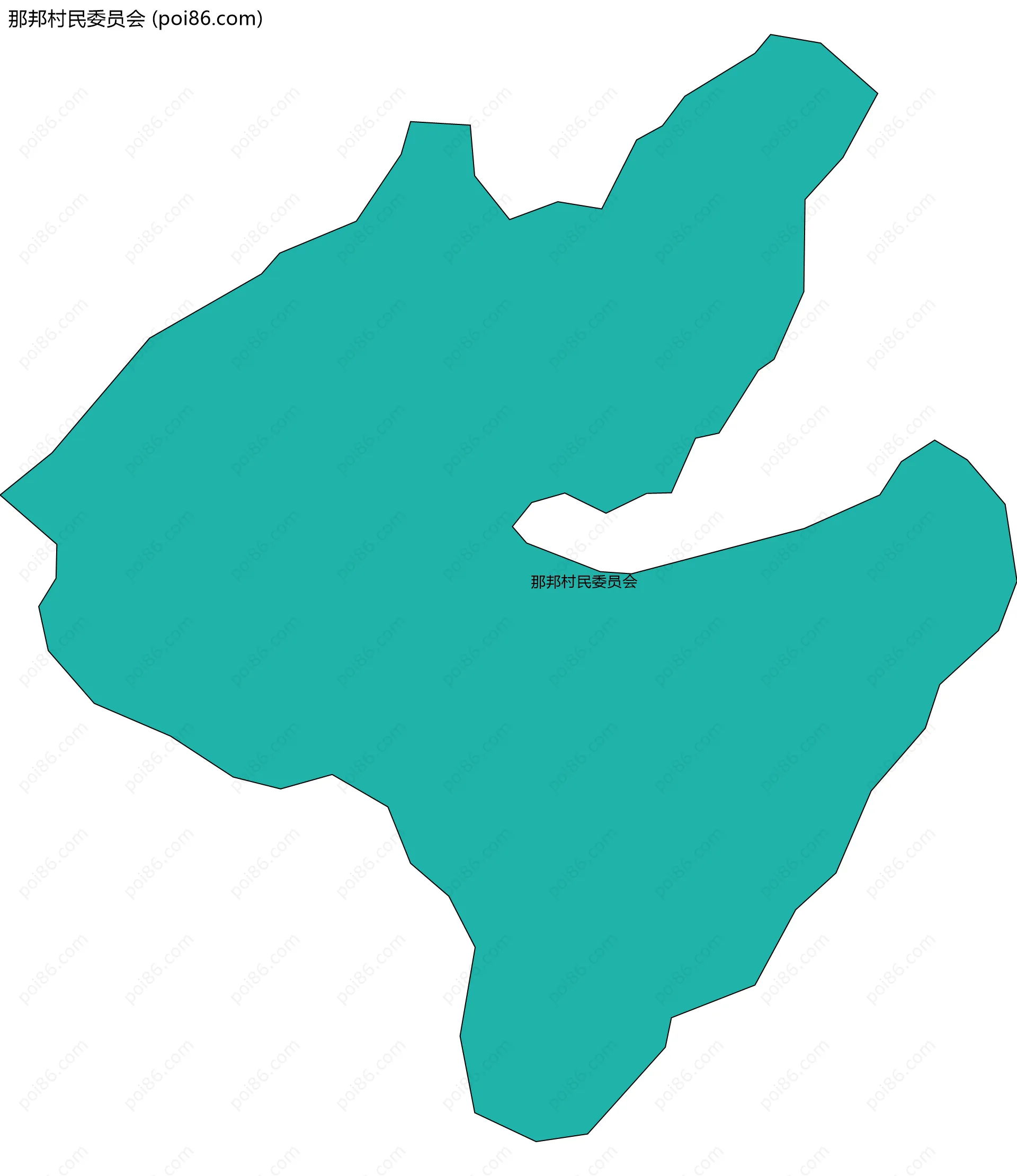 那邦村民委员会边界地图
