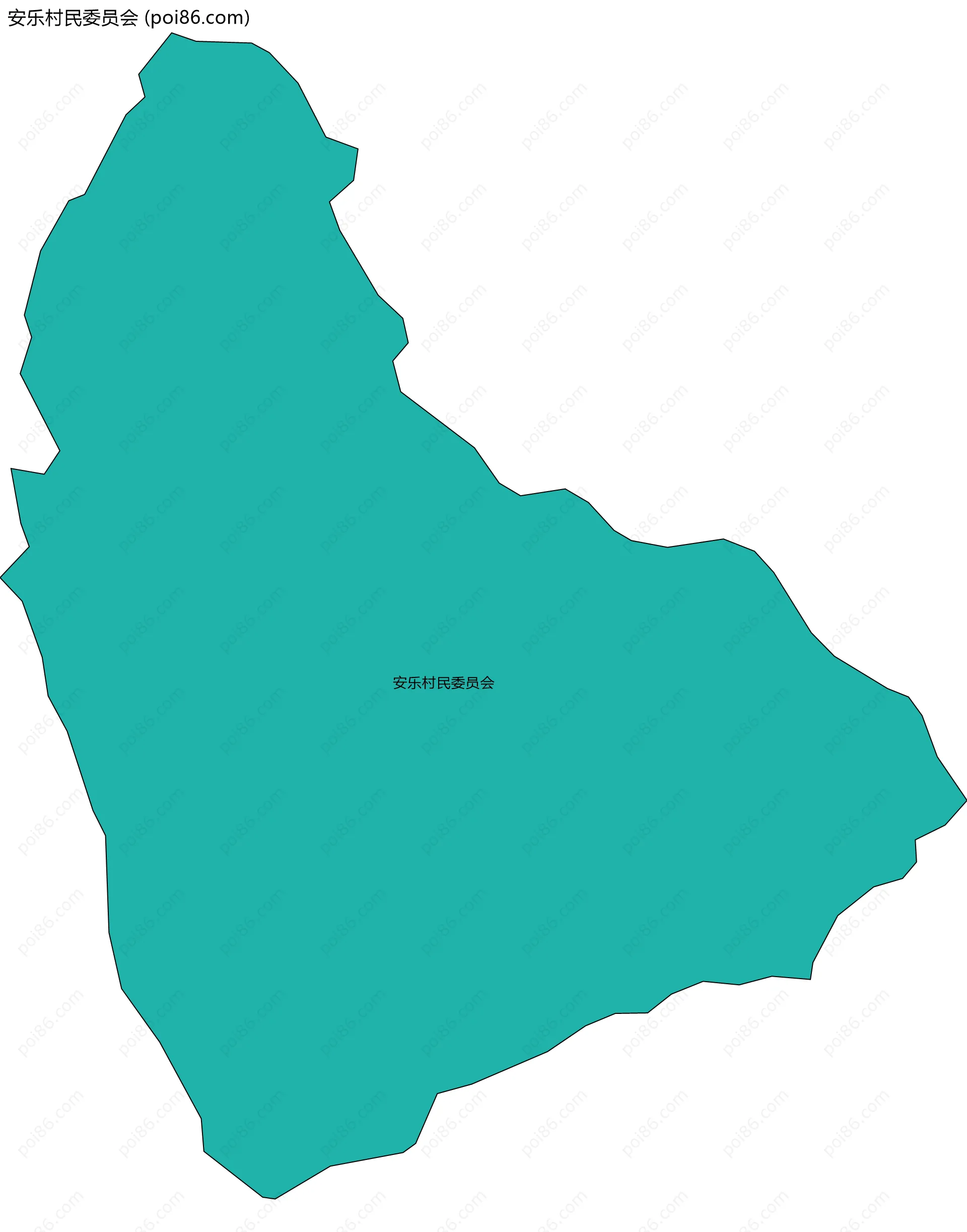 安乐村民委员会边界地图