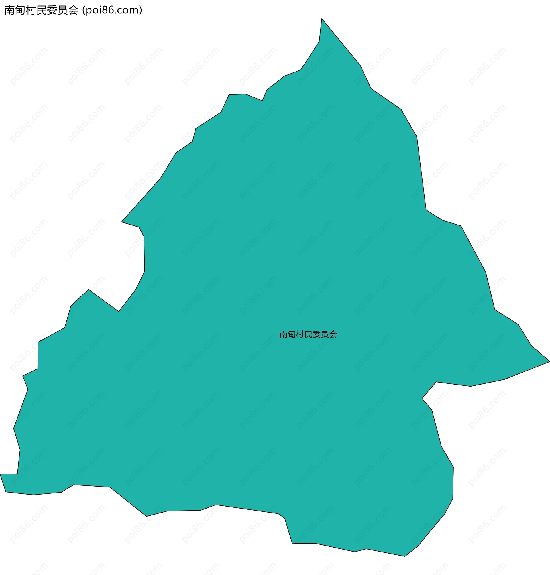 南甸村民委员会边界地图