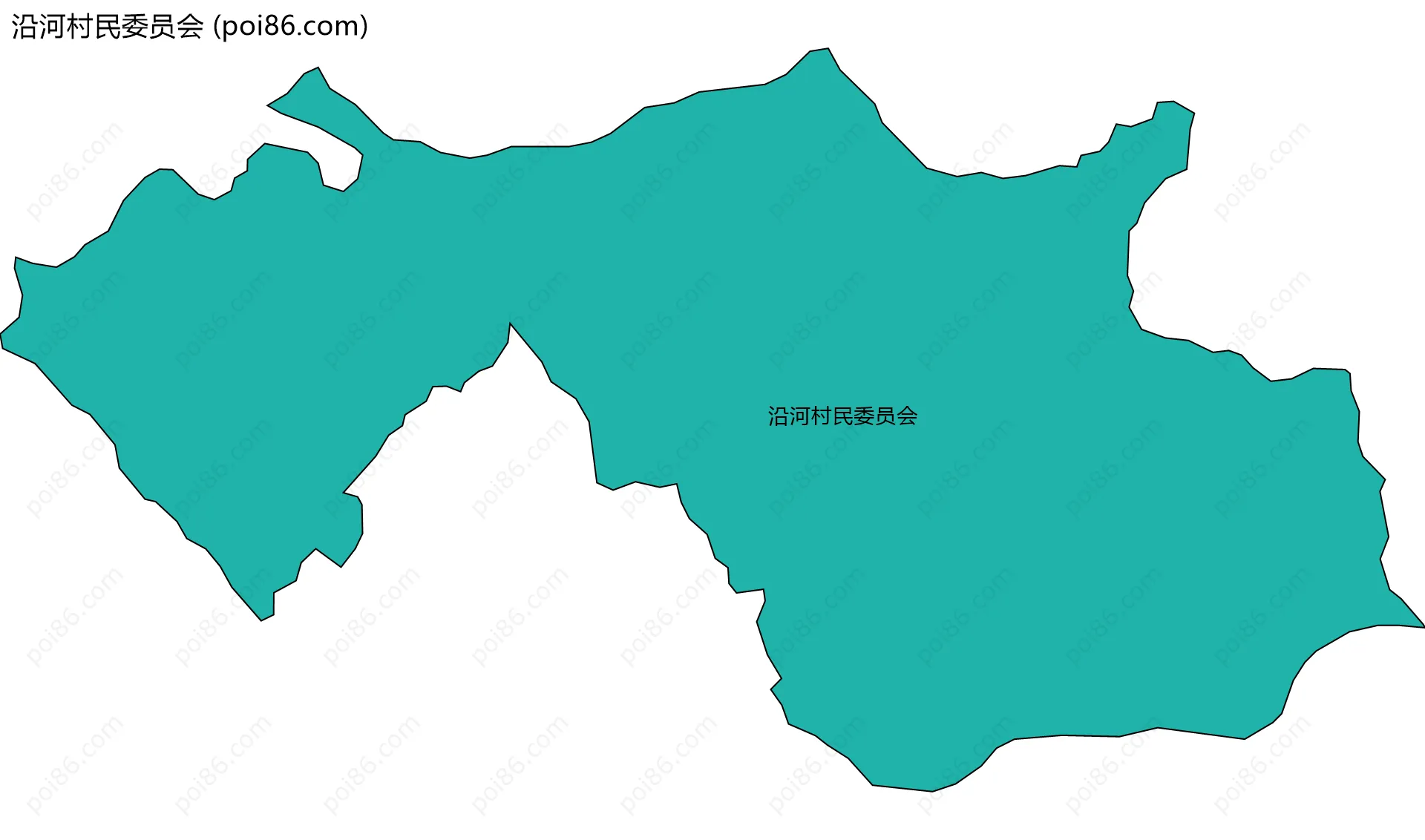 沿河村民委员会边界地图