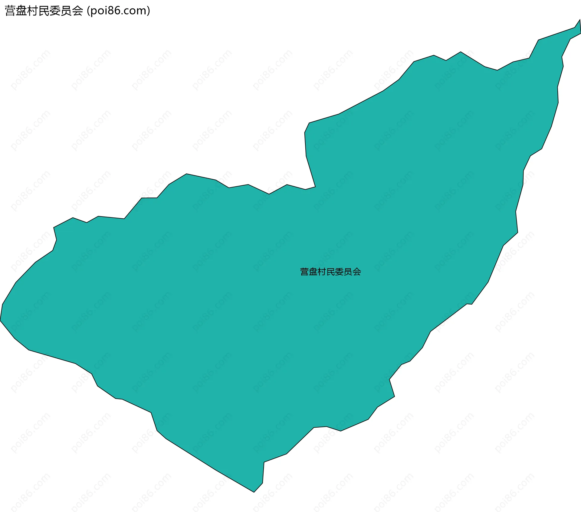 营盘村民委员会边界地图