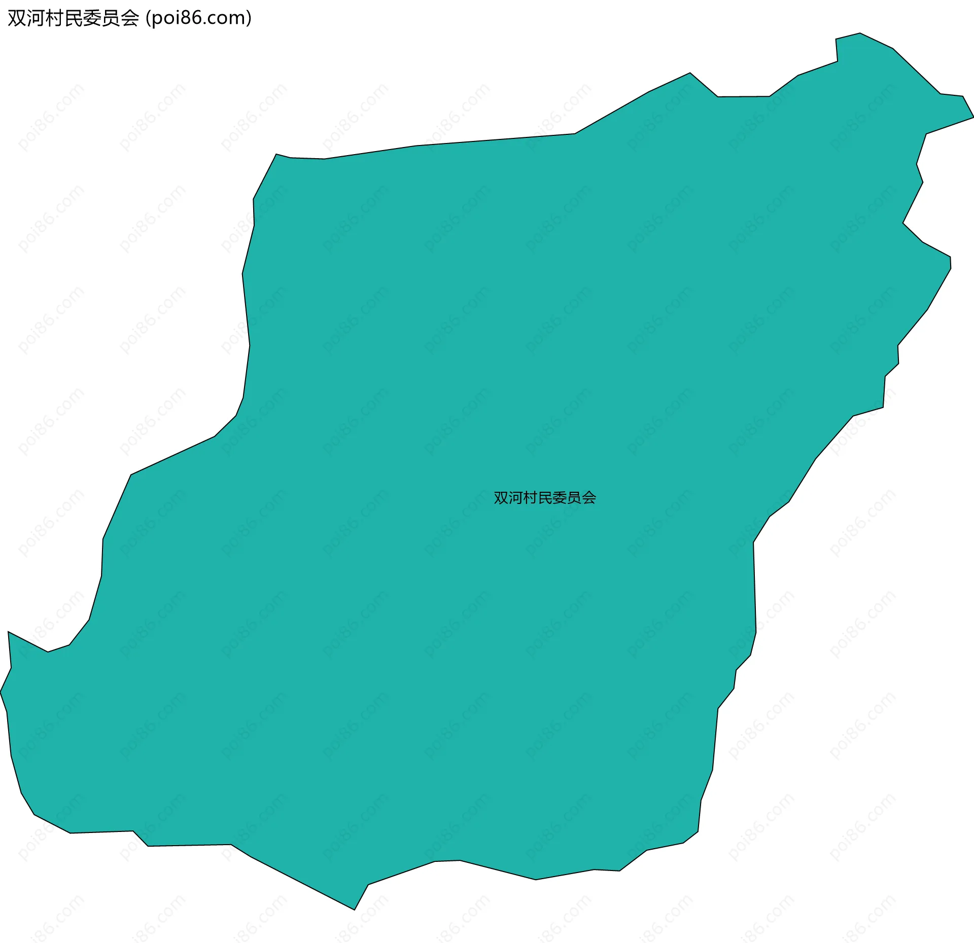 双河村民委员会边界地图