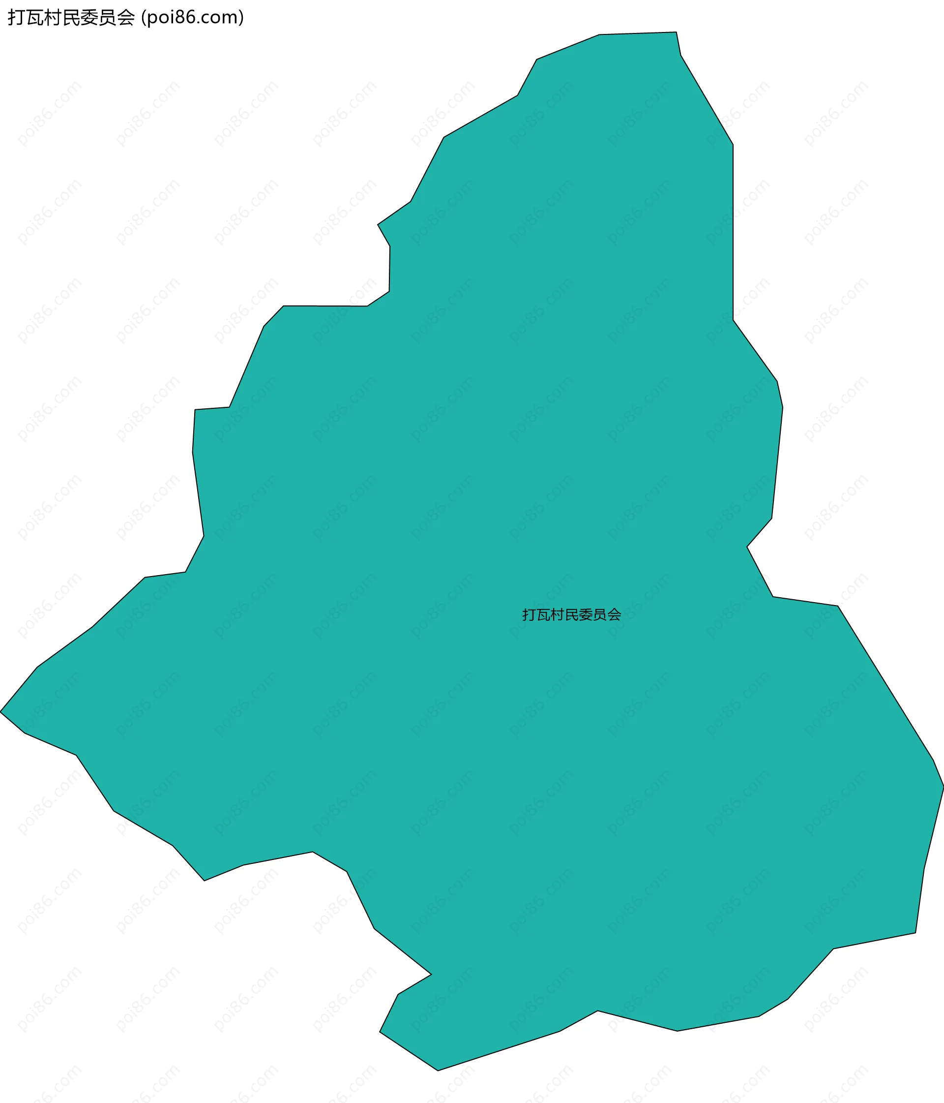 打瓦村民委员会边界地图
