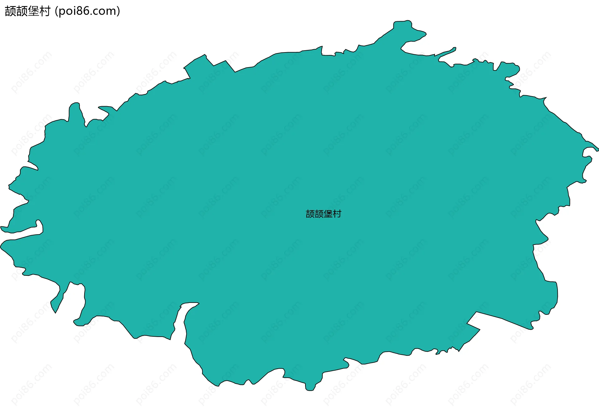 颉颉堡村边界地图