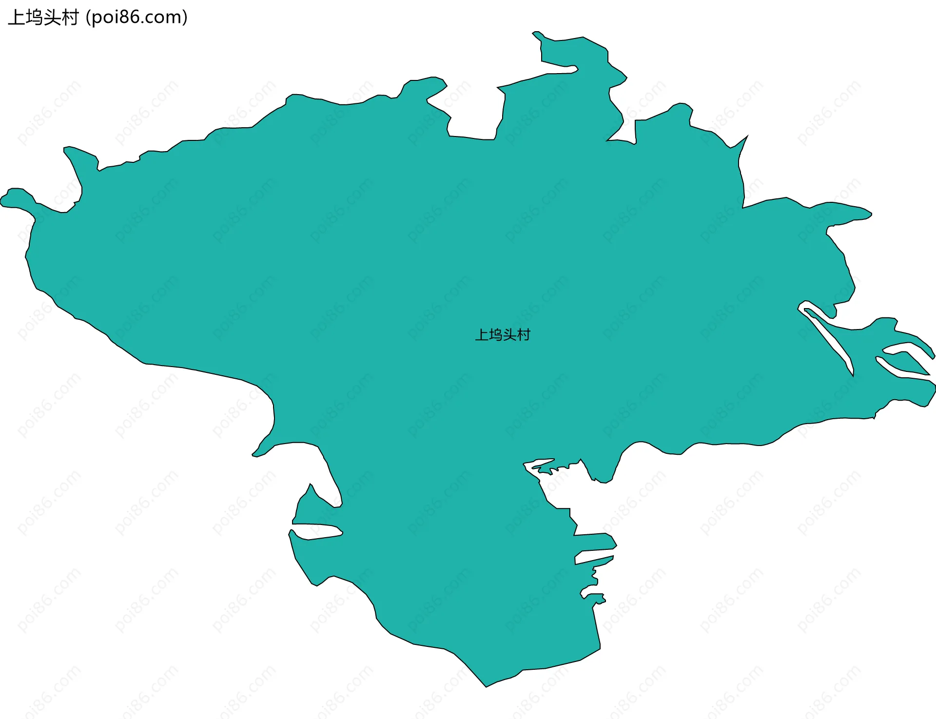 上坞头村边界地图