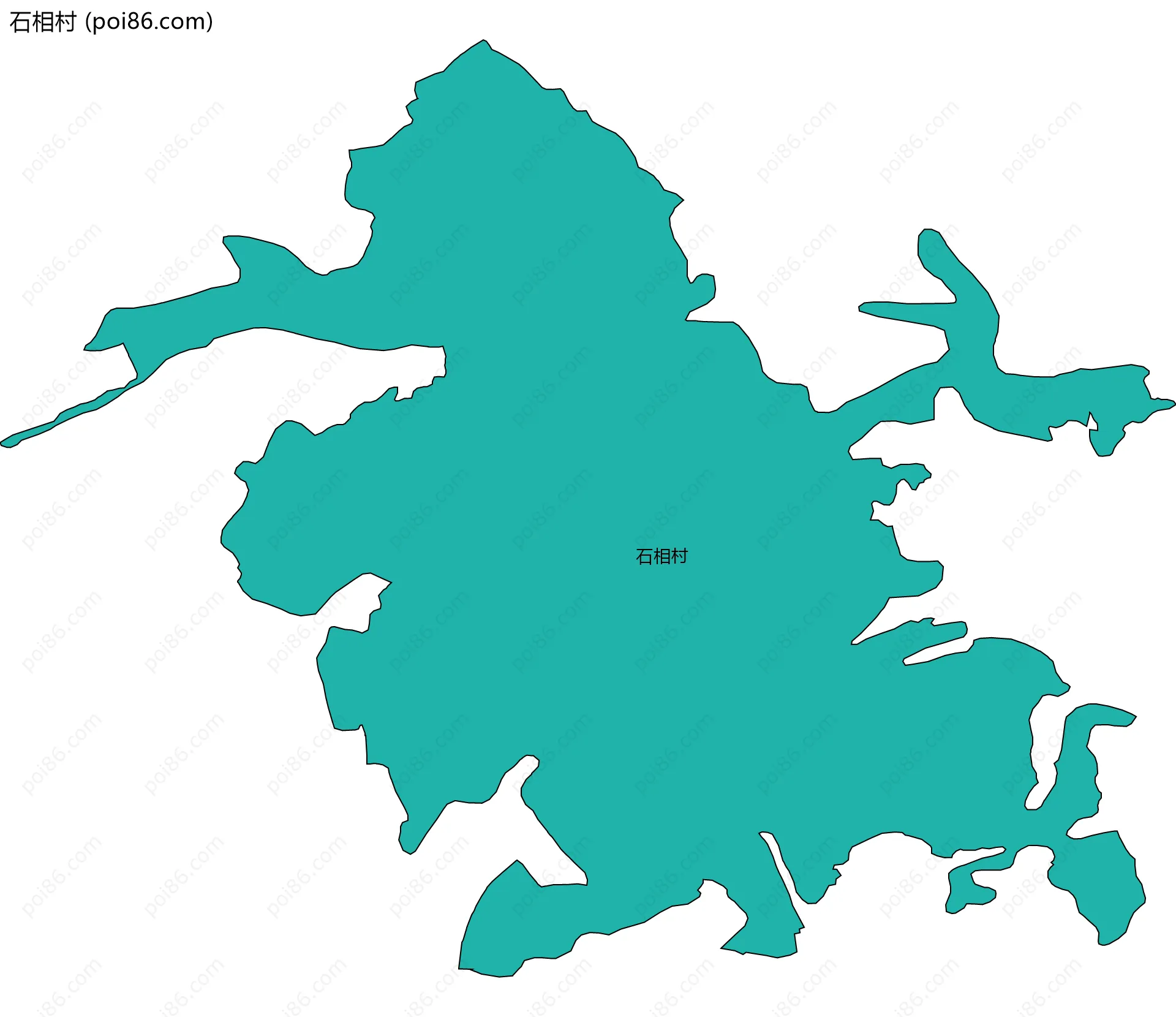 石相村边界地图