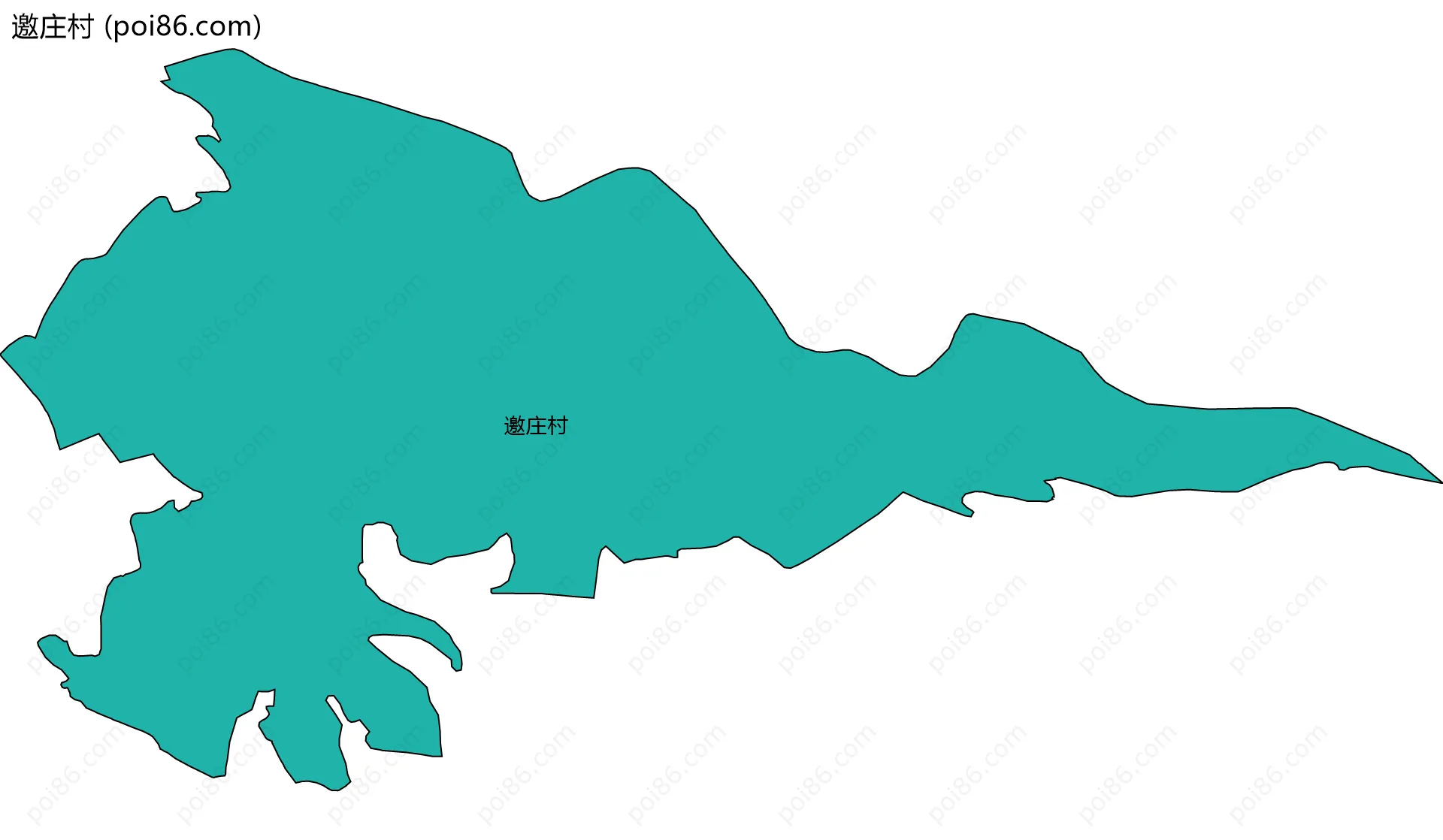 邀庄村边界地图