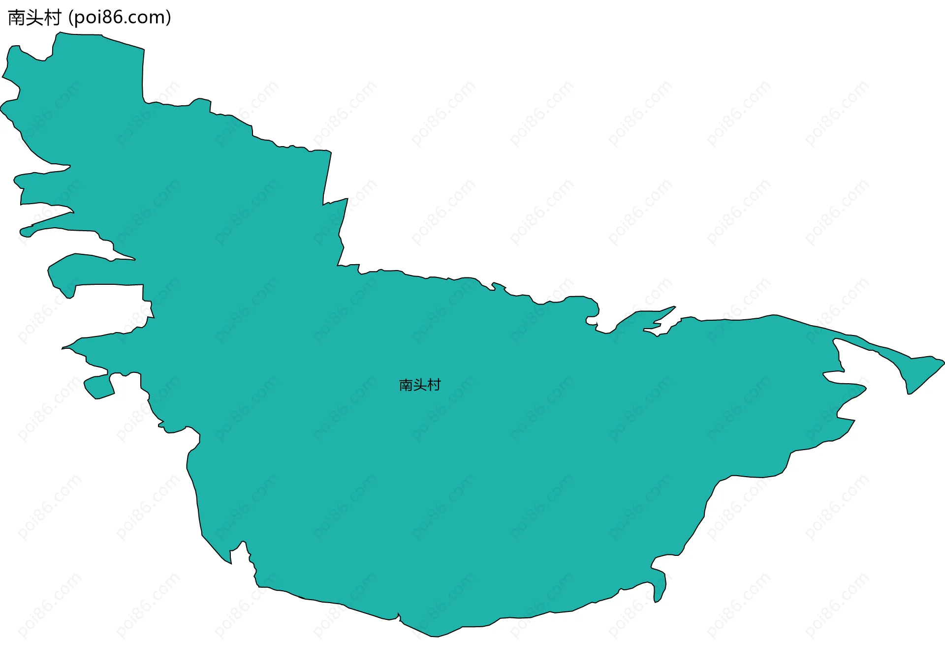 南头村边界地图