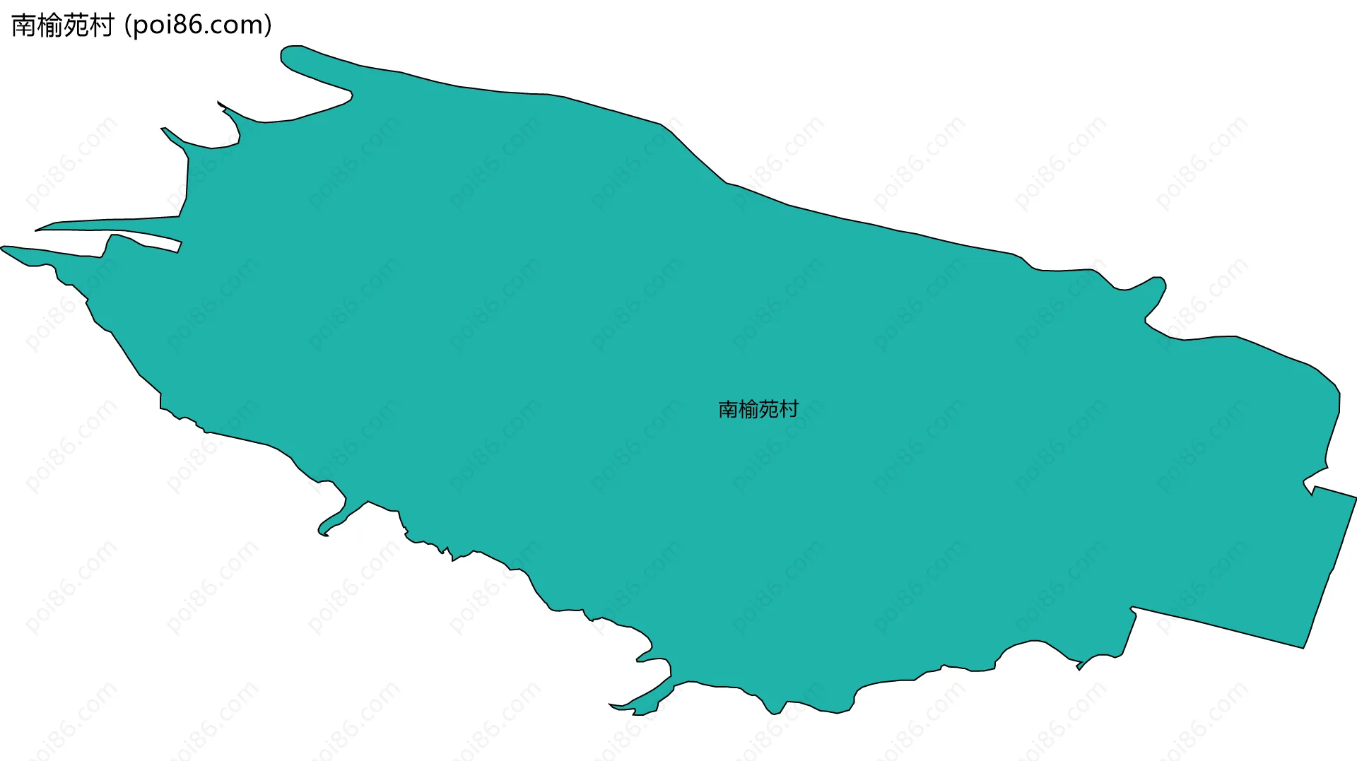 南榆苑村边界地图