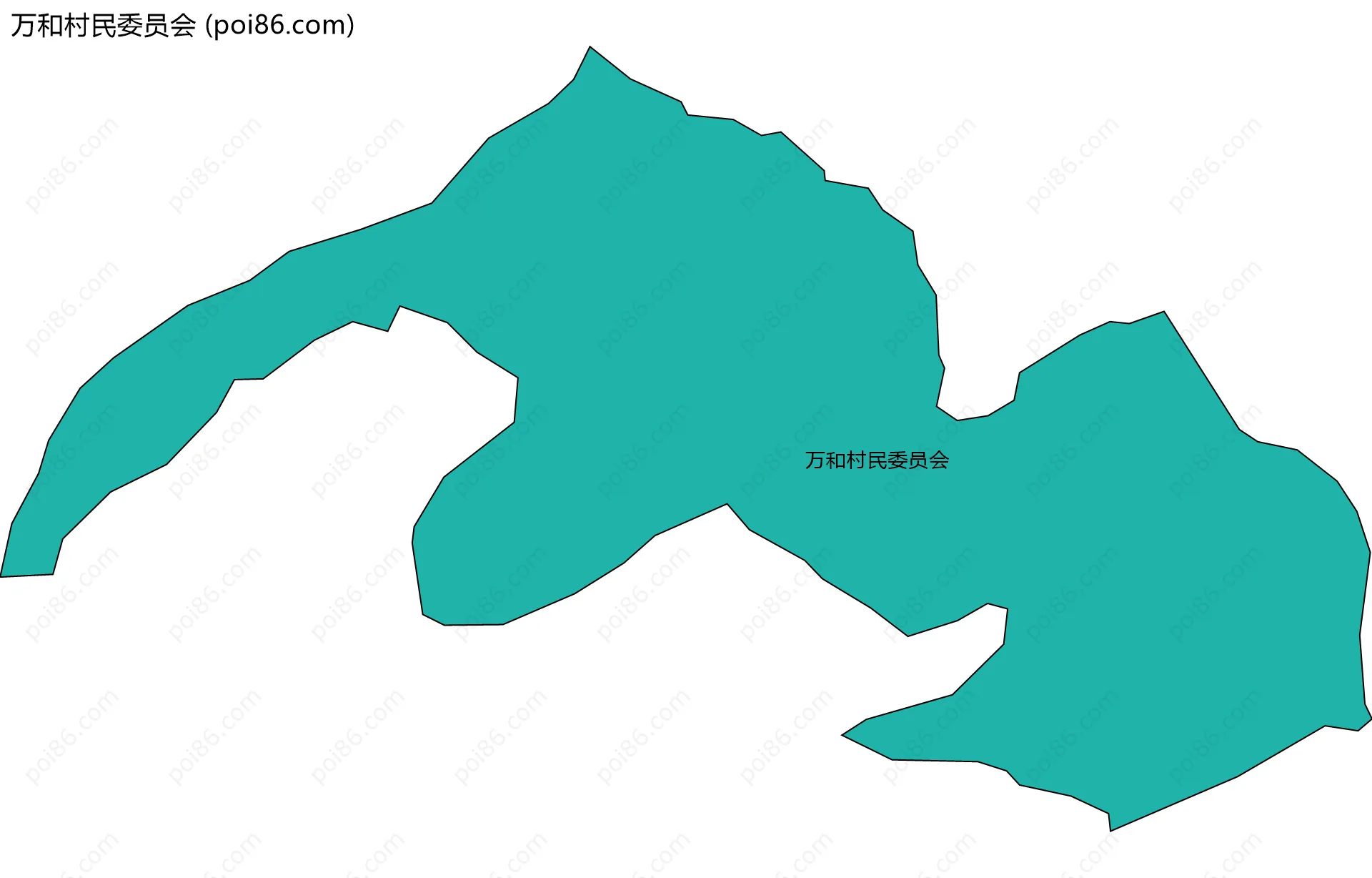 万和村民委员会边界地图