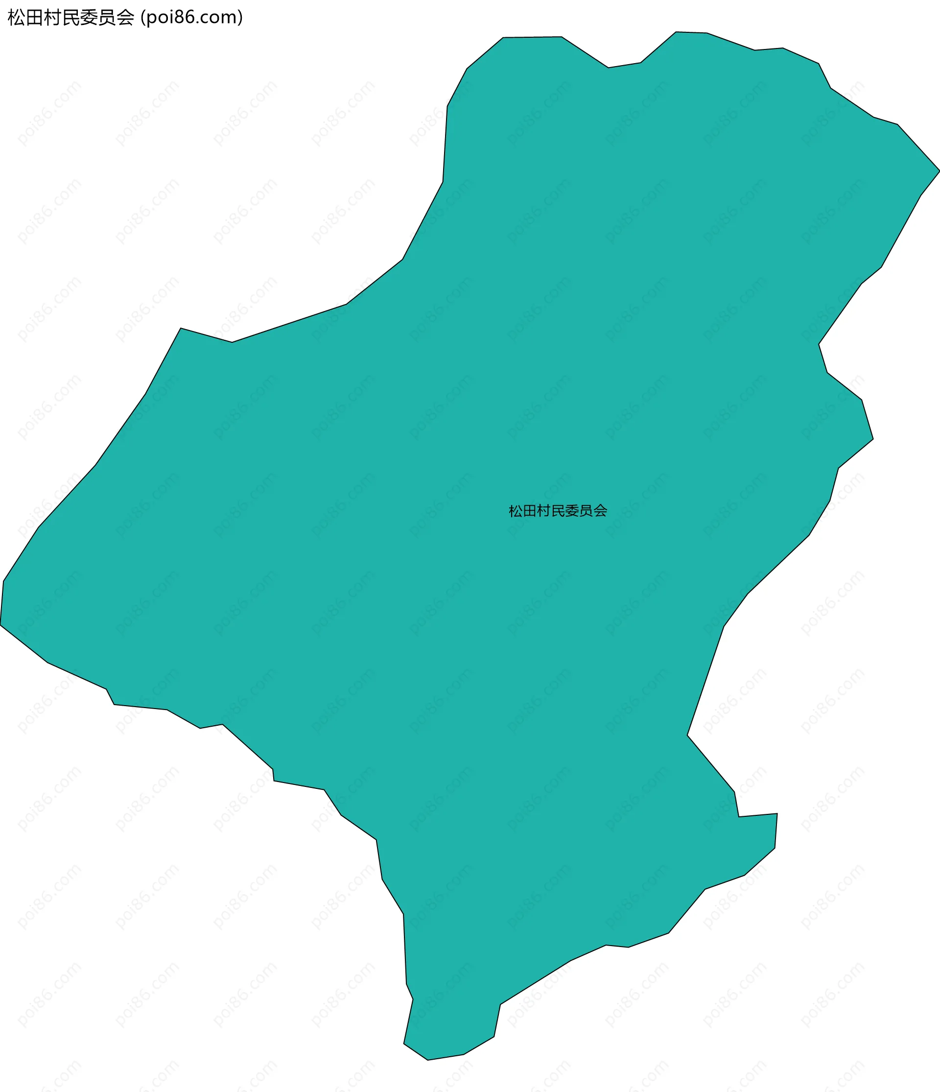 松田村民委员会边界地图