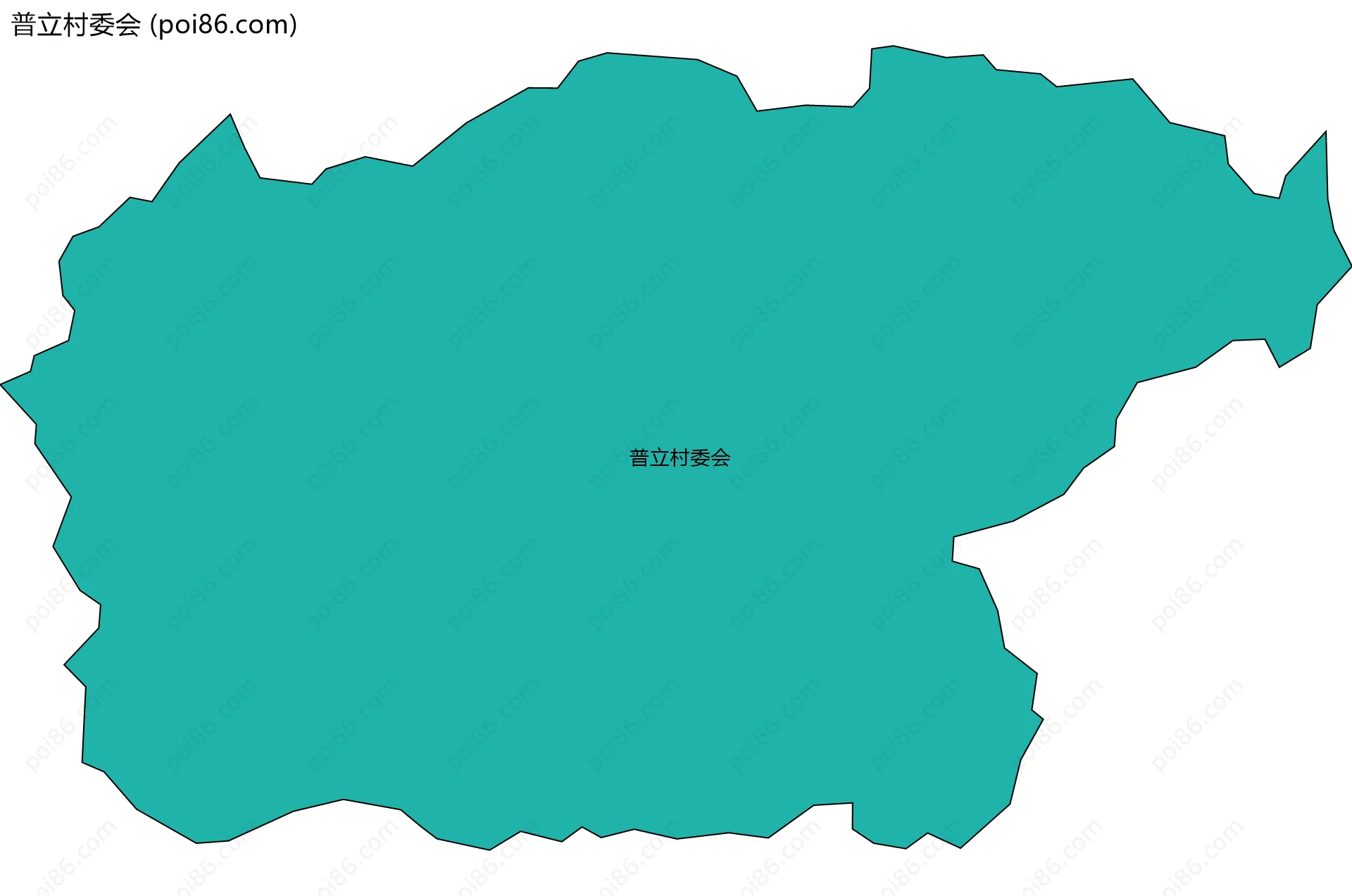 普立村委会边界地图