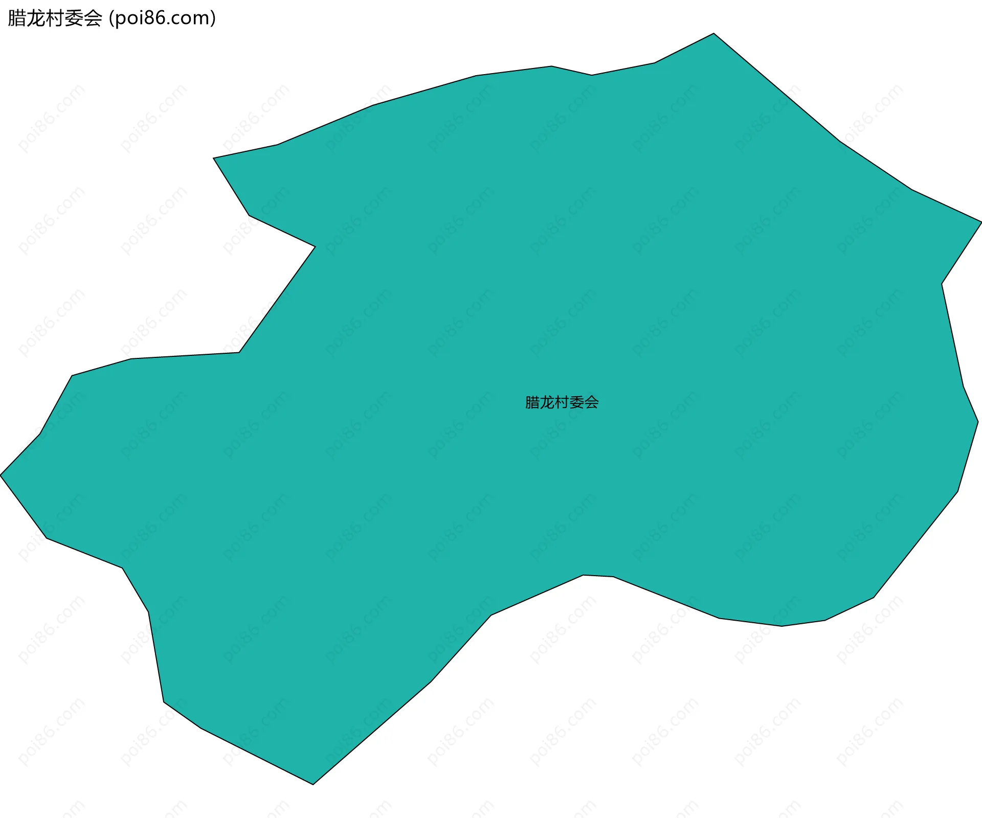 腊龙村委会边界地图