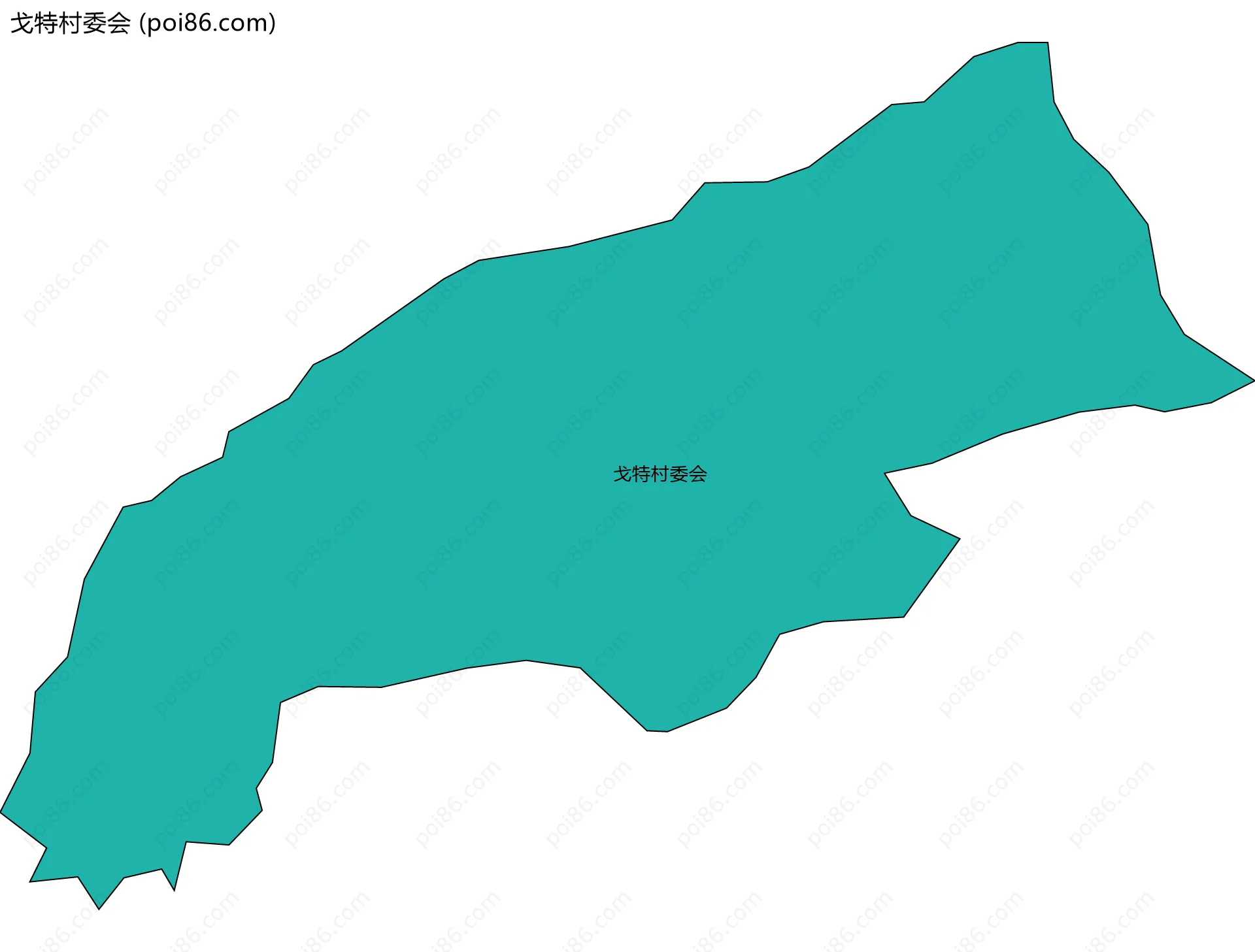 戈特村委会边界地图