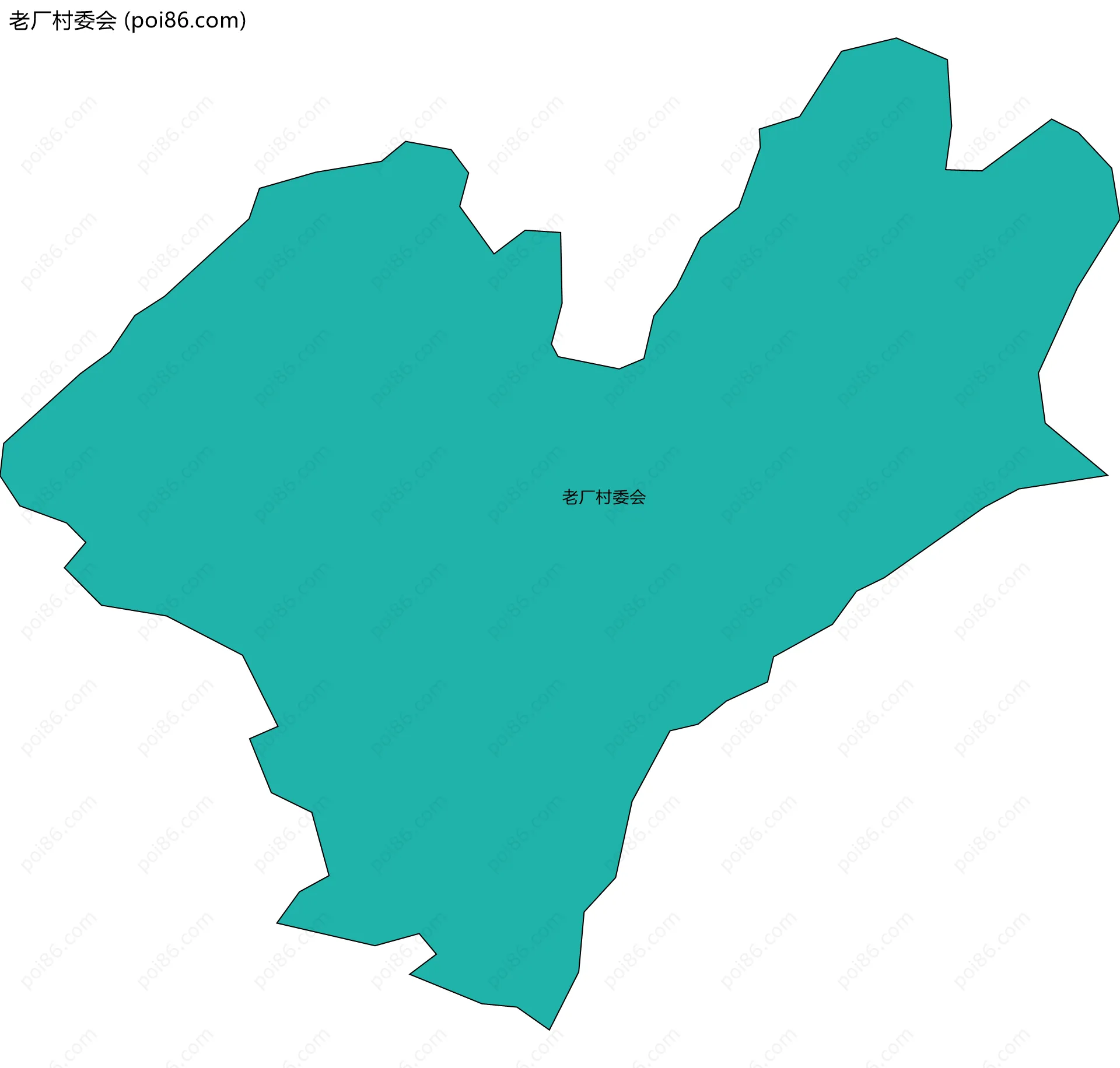 老厂村委会边界地图