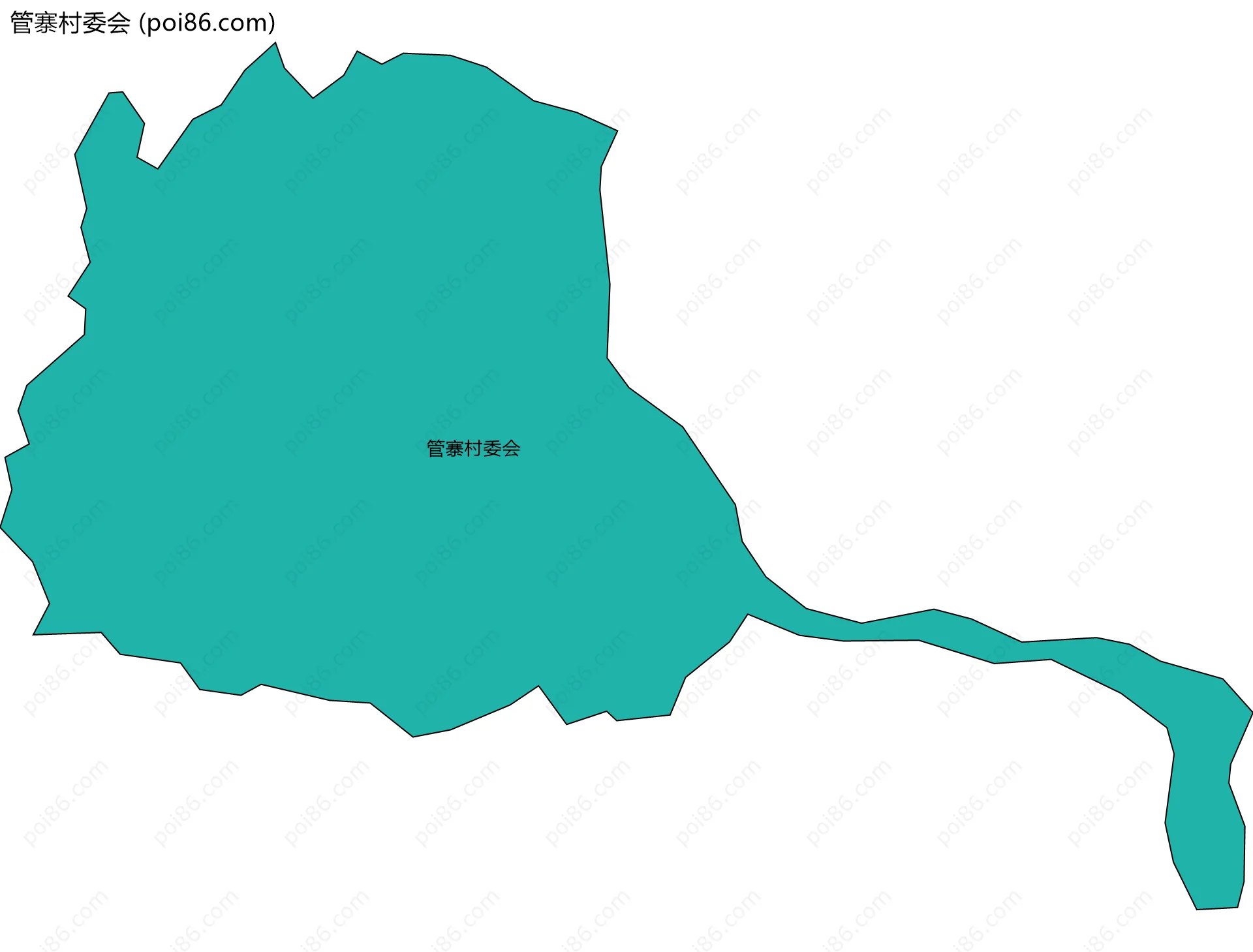管寨村委会边界地图