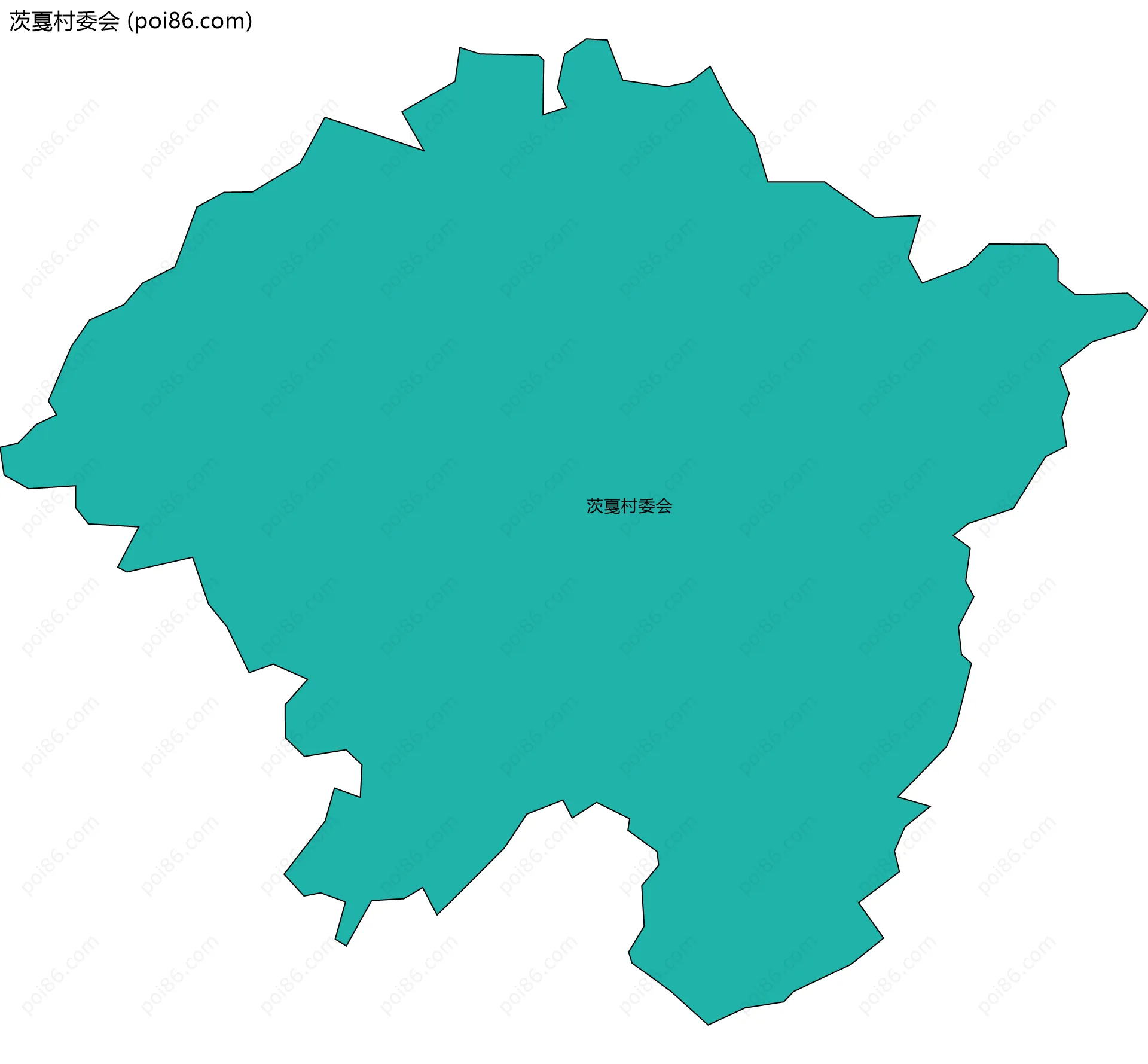 茨戛村委会边界地图