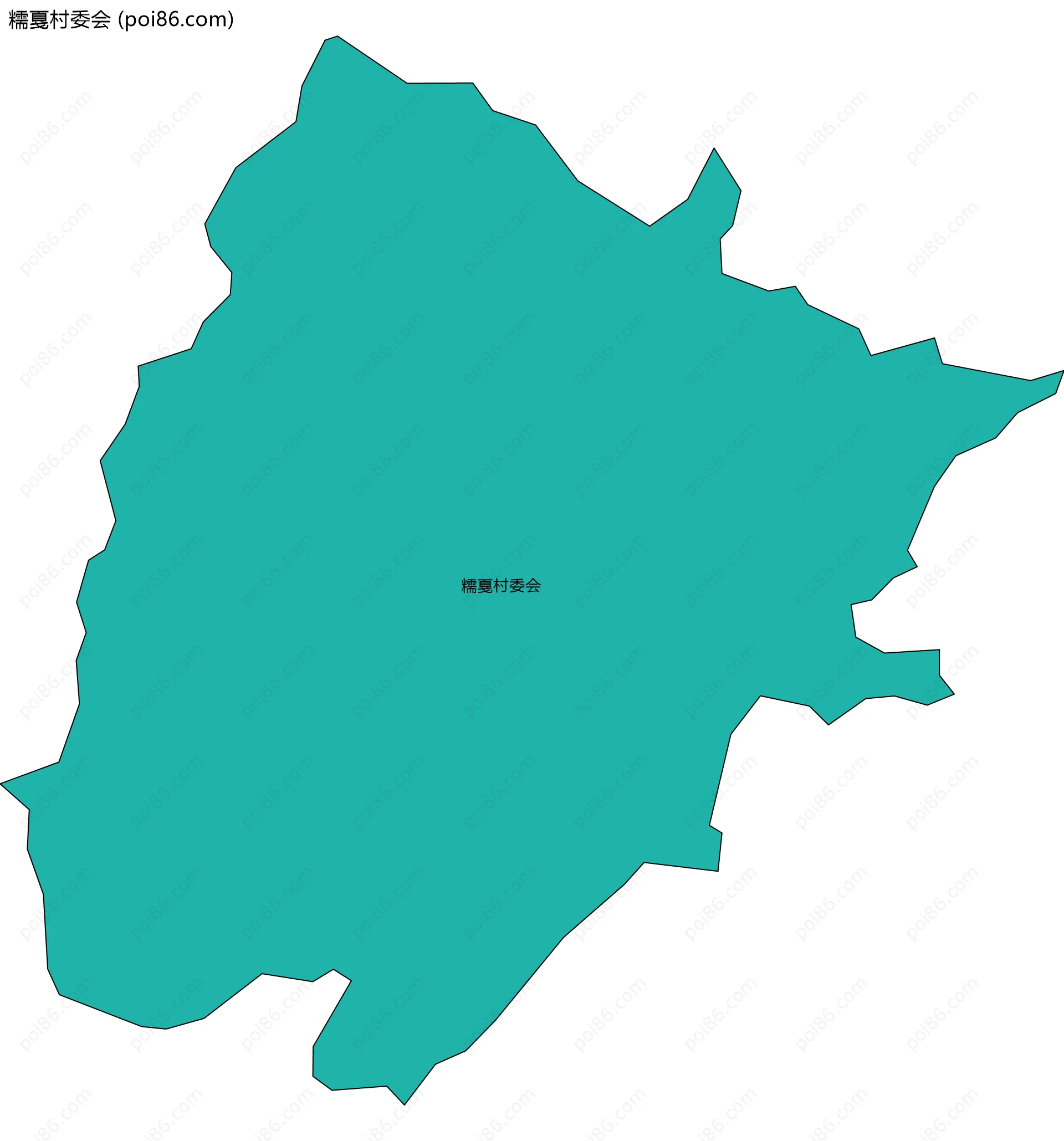 糯戛村委会边界地图