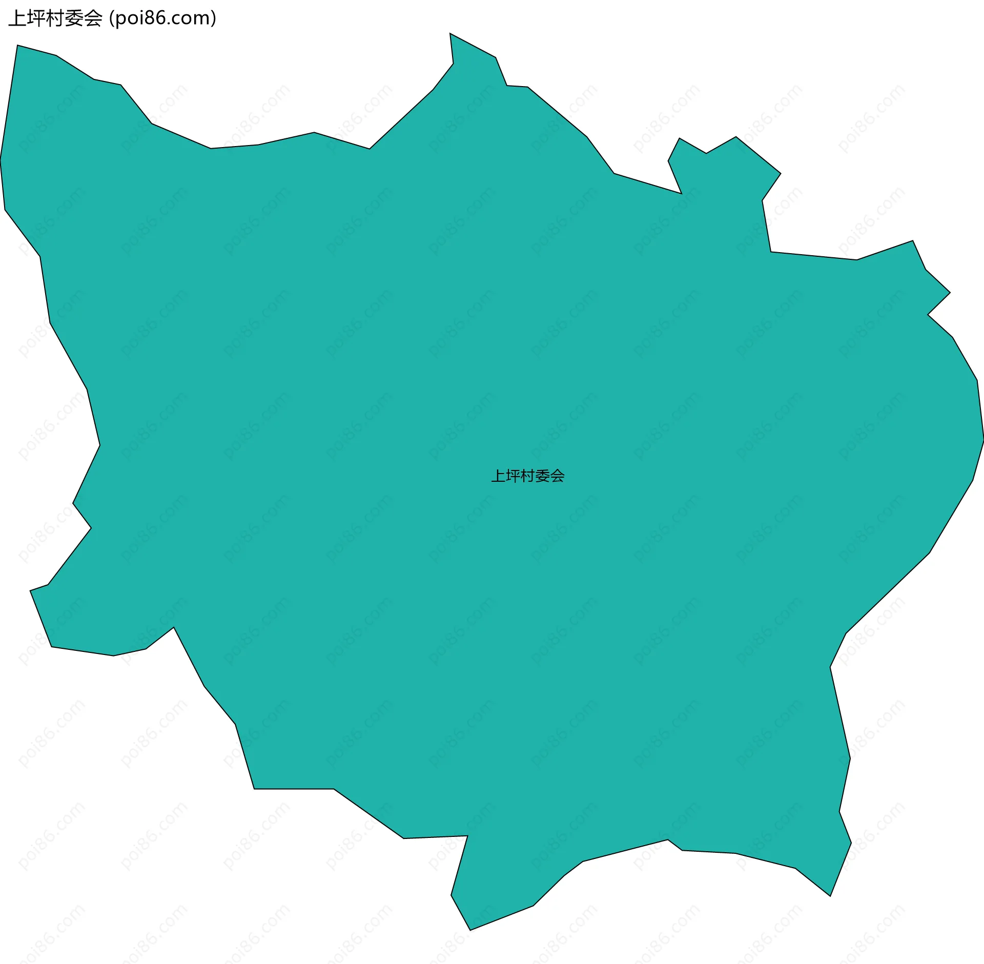 上坪村委会边界地图