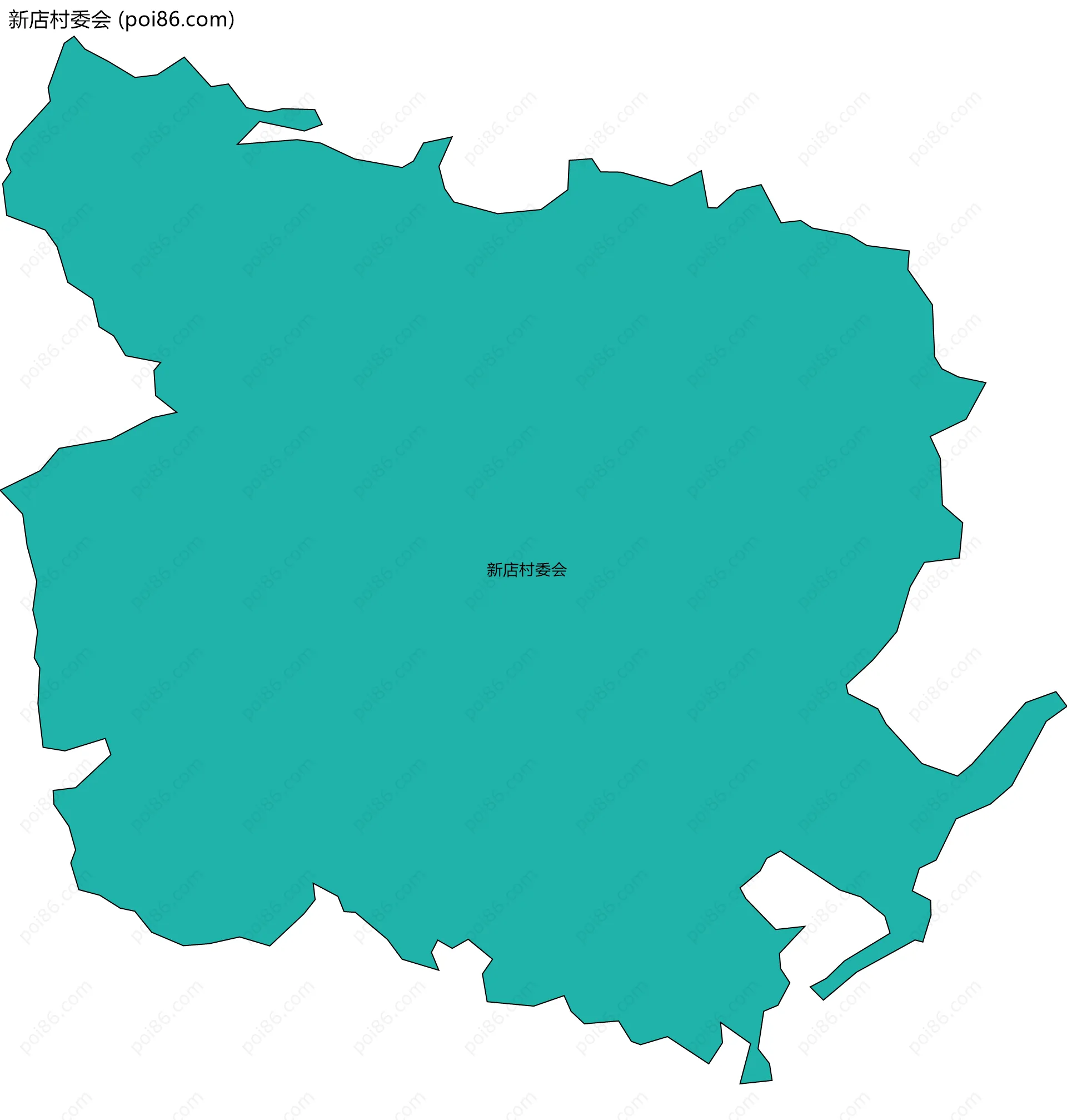 新店村委会边界地图