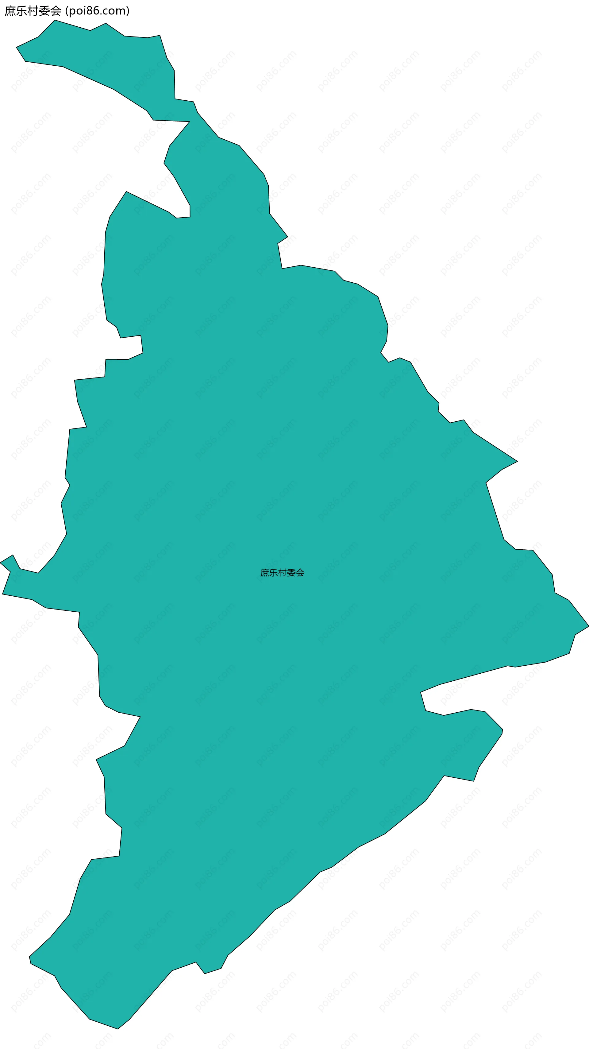 庶乐村委会边界地图