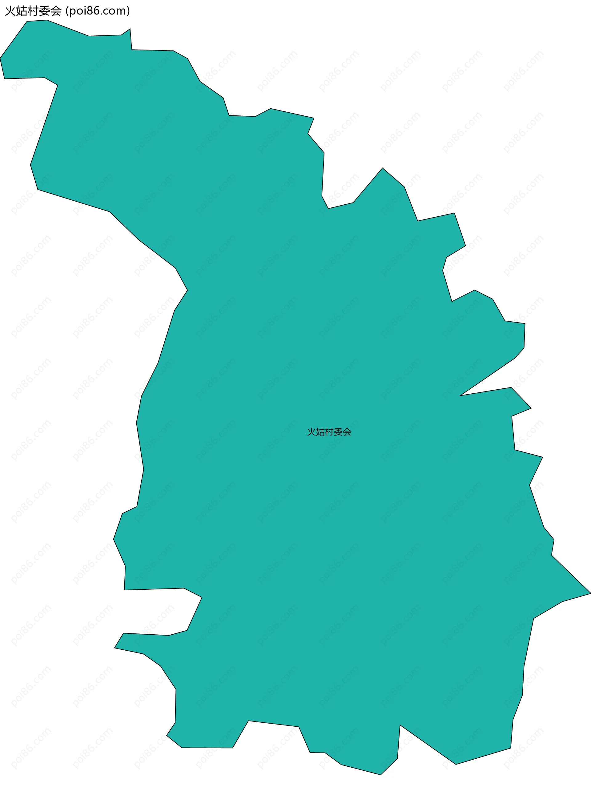 火姑村委会边界地图