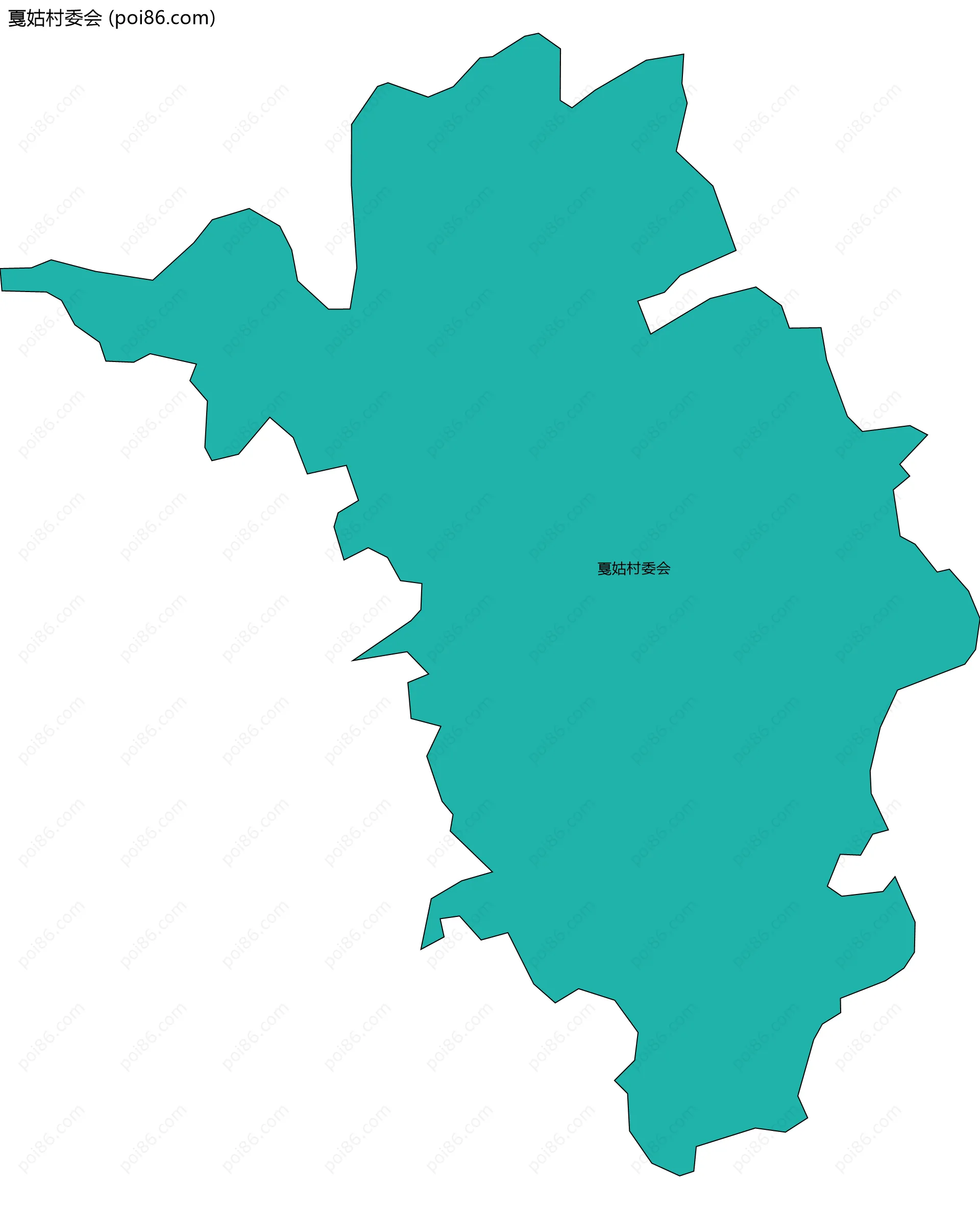 戛姑村委会边界地图