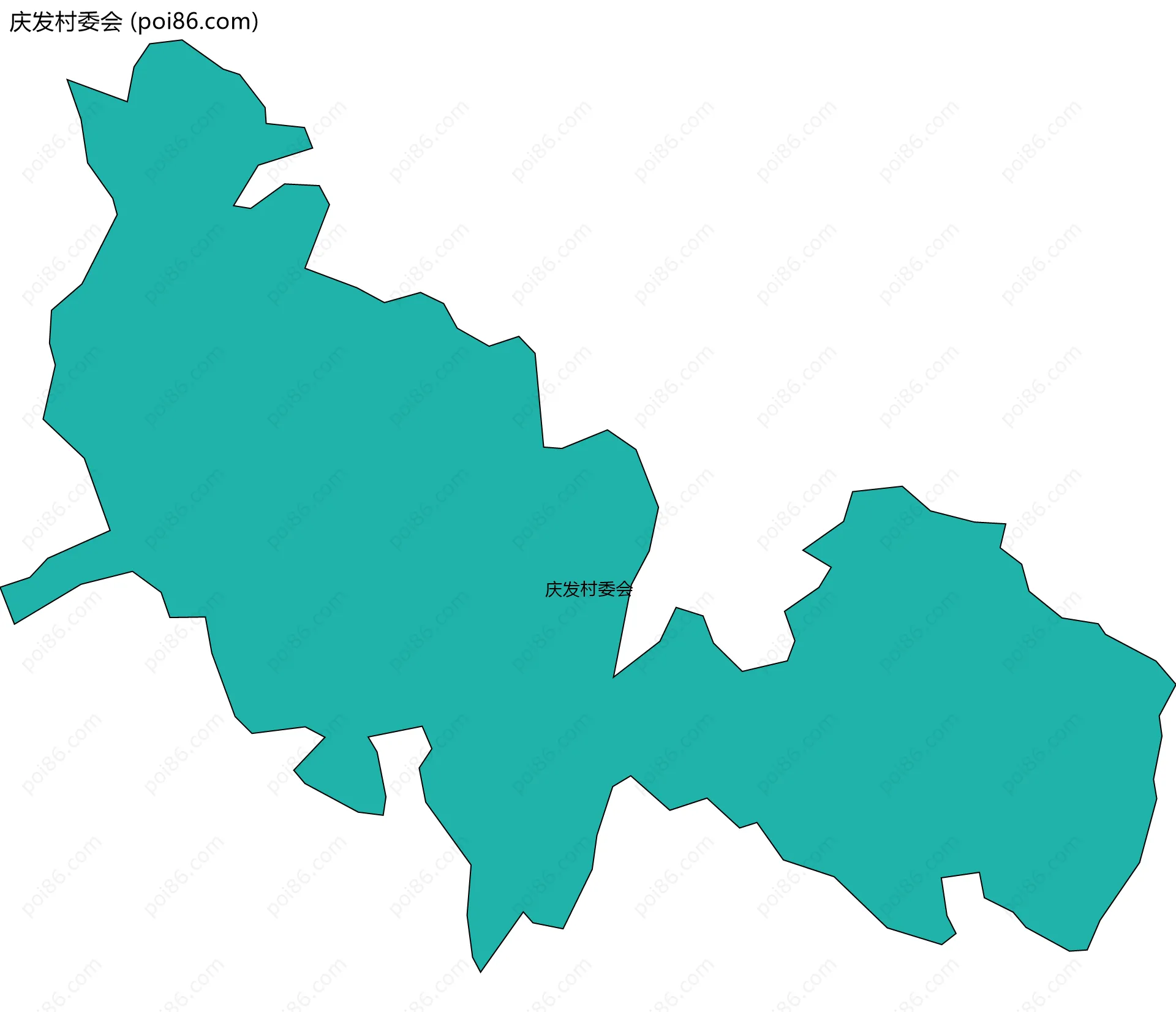 庆发村委会边界地图