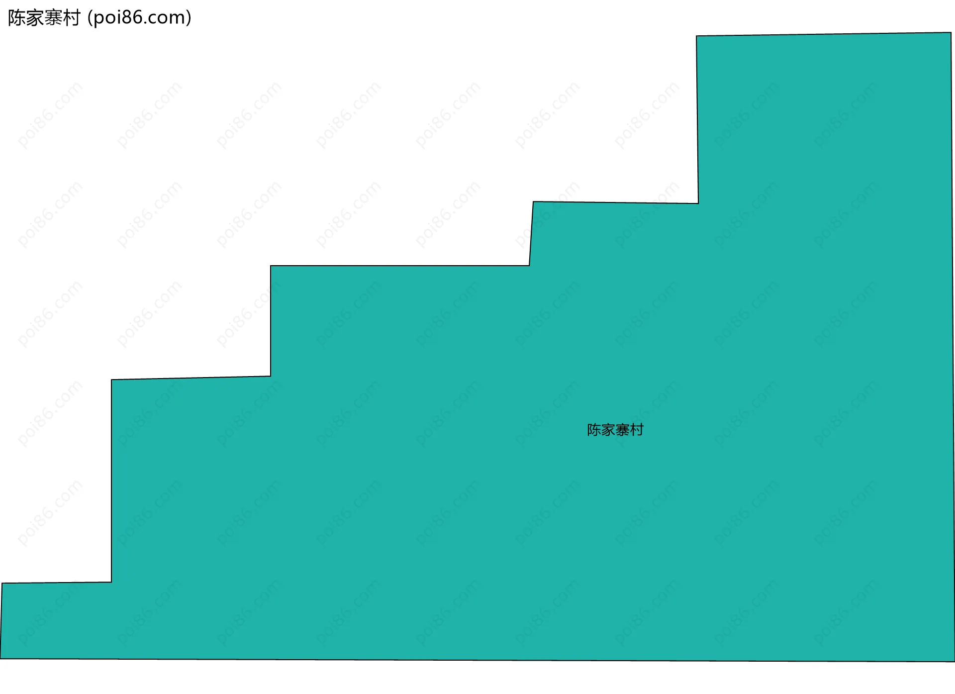陈家寨村边界地图